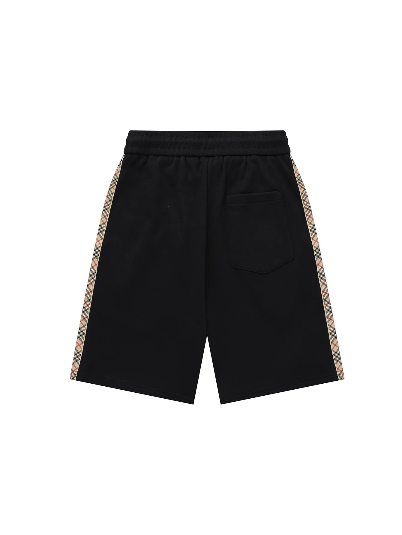 Check-Trim Embroidered Cotton-Blend Shorts D14516119 — view 2