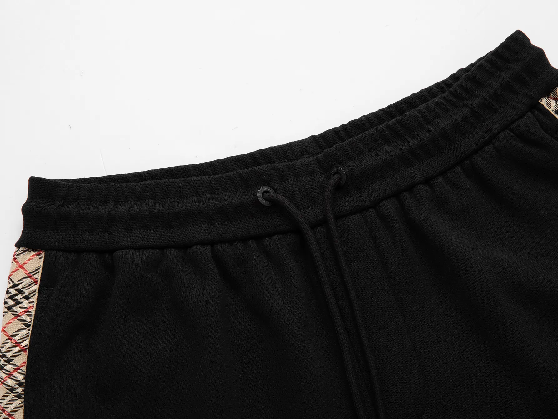 Check-Trim Embroidered Cotton-Blend Shorts D14516119 — view 7