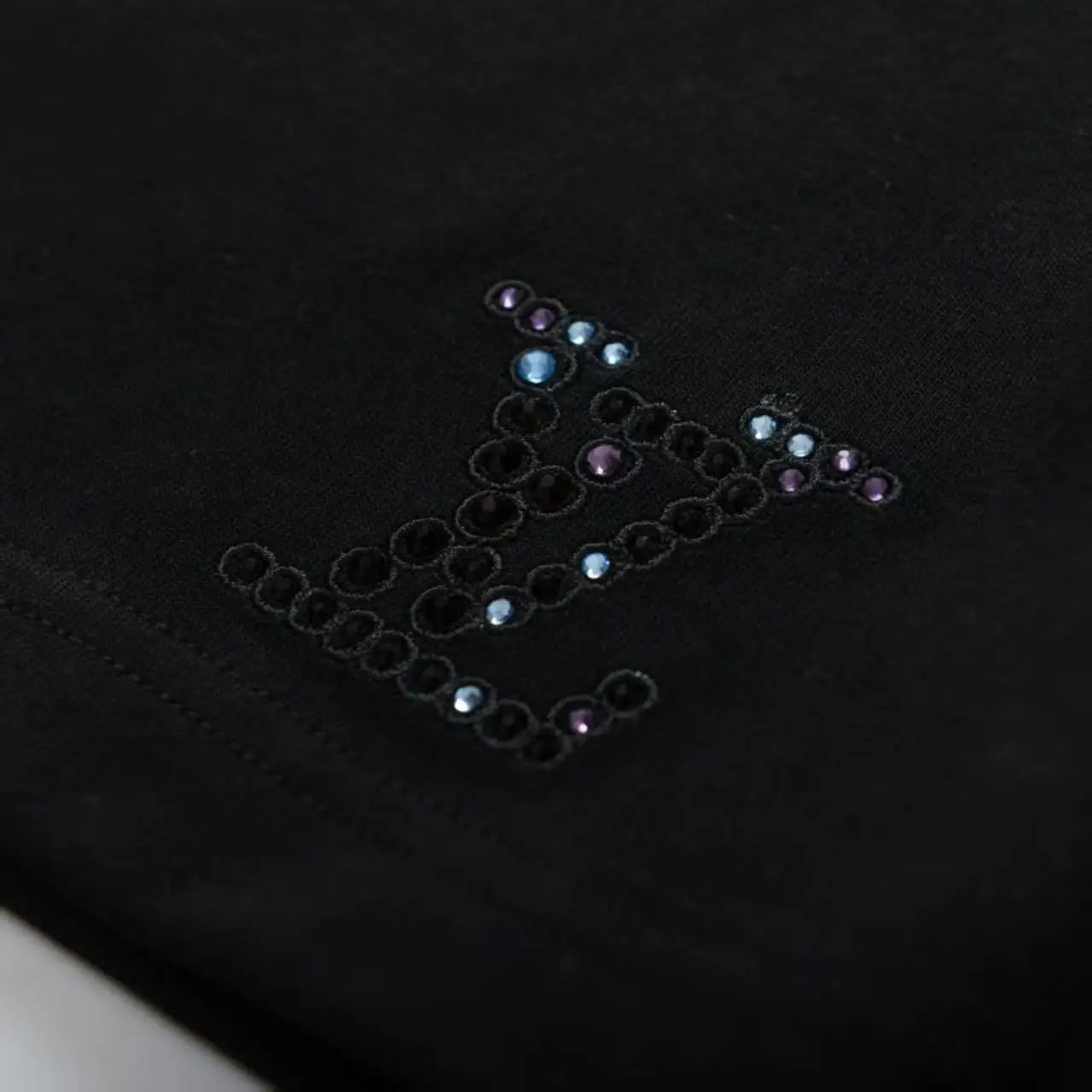Embellished Logo Cotton-Jersey Shorts D14516118 — view 3