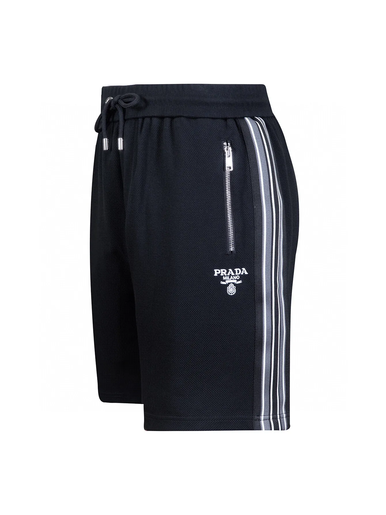 Logo-Embroidered Textured Jersey Shorts D14516116 — view 2