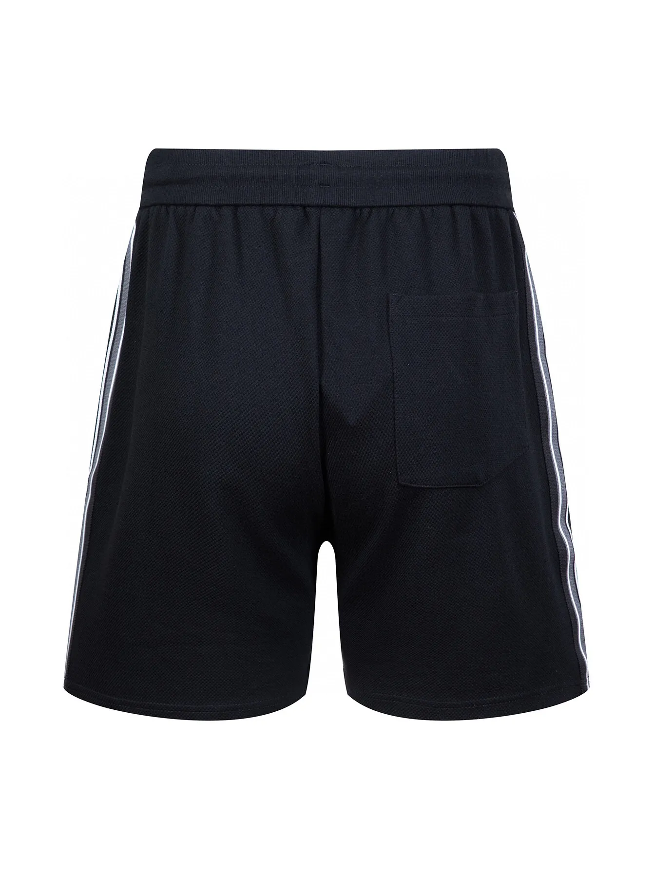 Logo-Embroidered Textured Jersey Shorts D14516116 — view 3