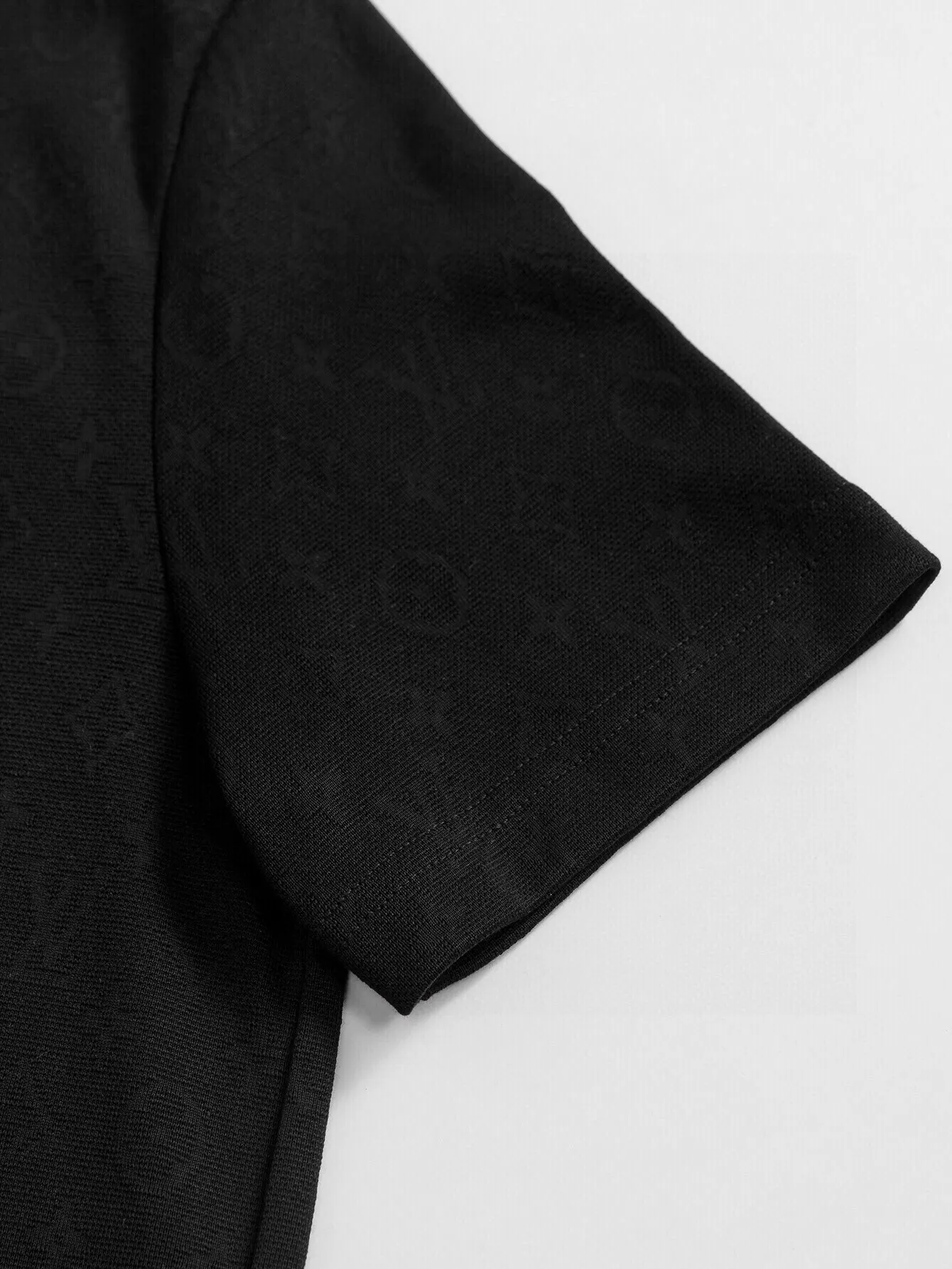 Monogram Jacquard Cotton-Blend Polo Shirt D14515820 — view 6