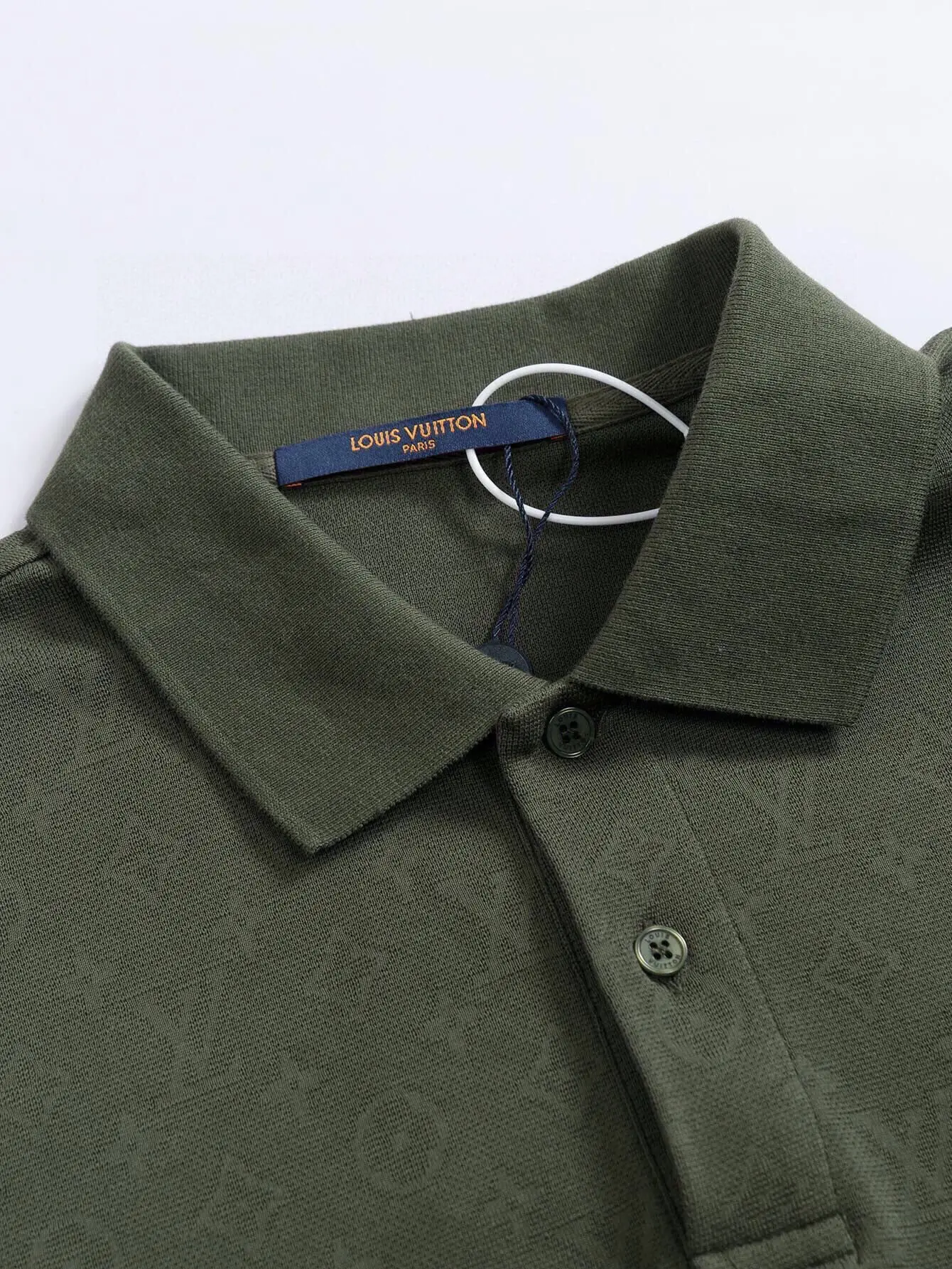 Monogram Jacquard Cotton-Blend Polo Shirt D14515819 — view 3