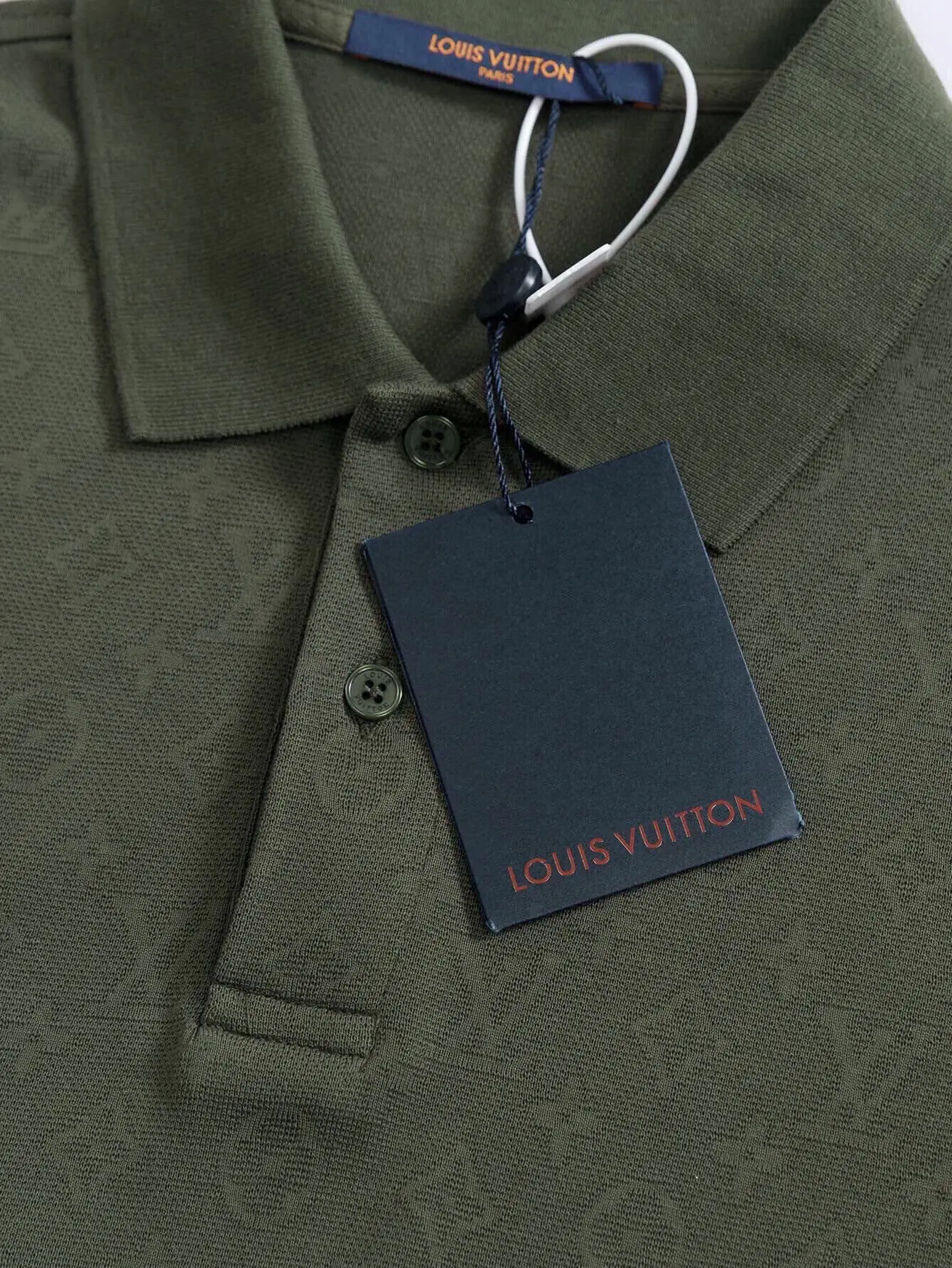 Monogram Jacquard Cotton-Blend Polo Shirt D14515819 — view 5