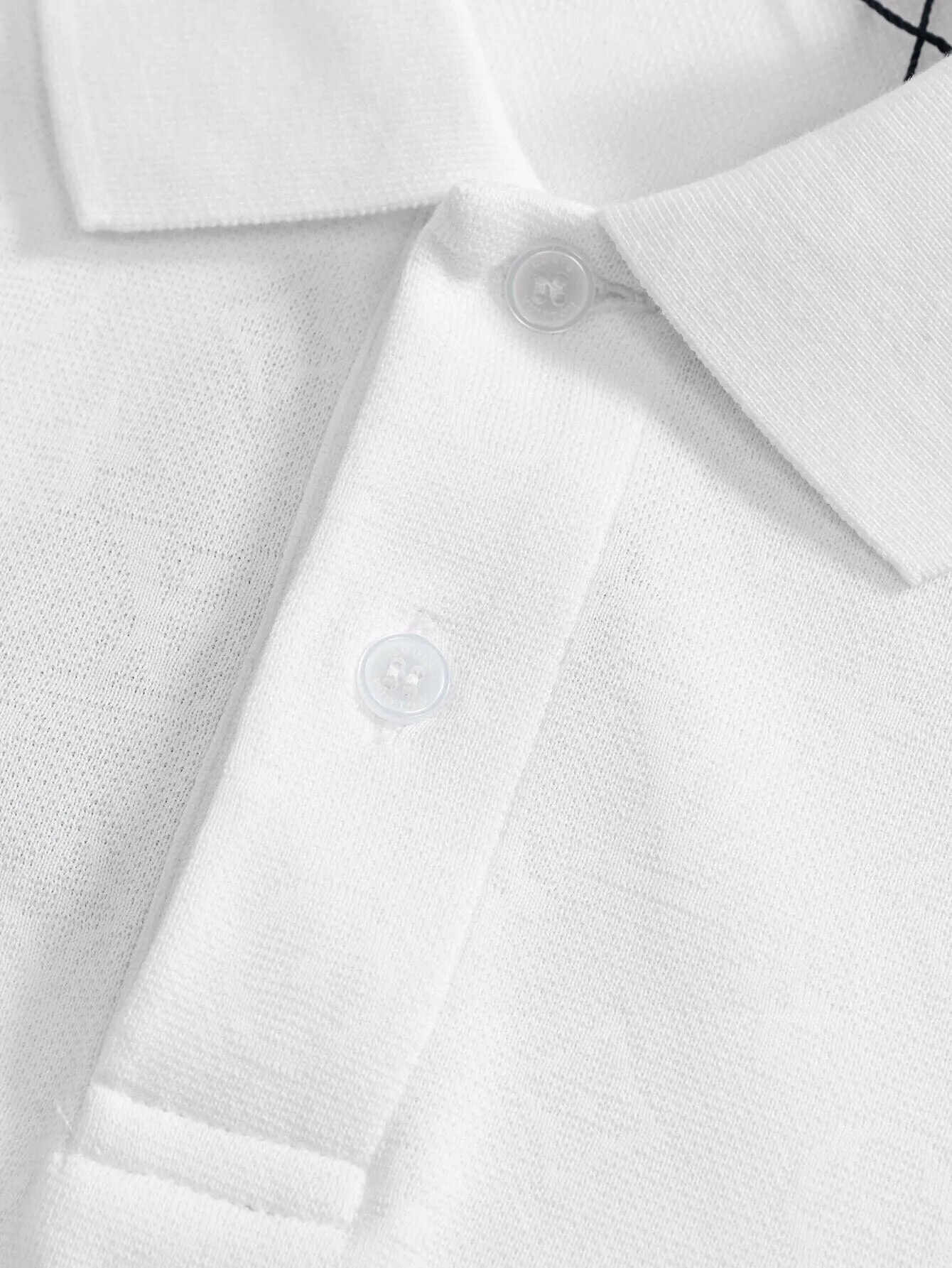 Jacquard Monogram Cotton-Blend Polo Shirt D14515818 — view 5