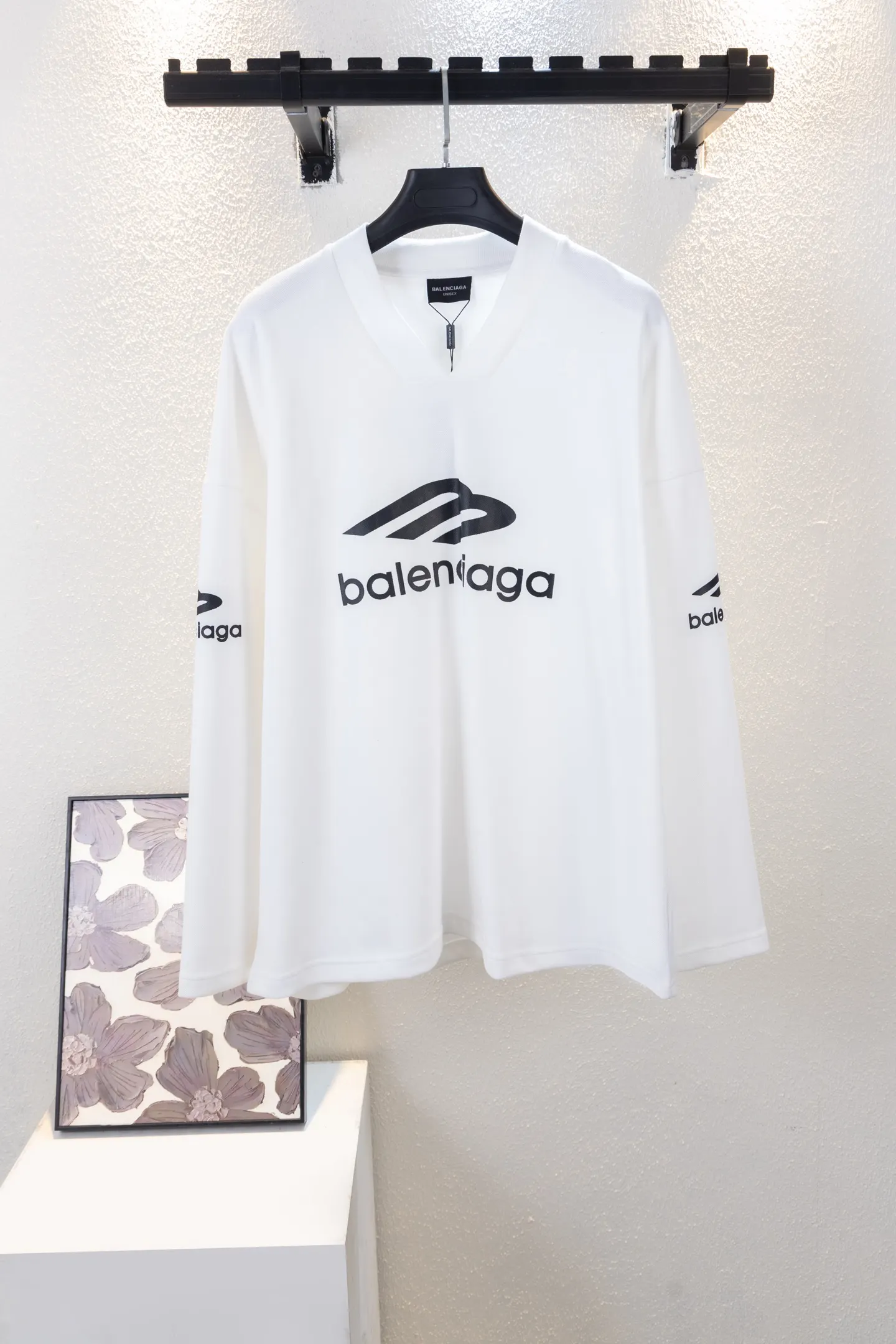 Skiwear Oversized V-Neck Long-Sleeve T-Shirt D14812254