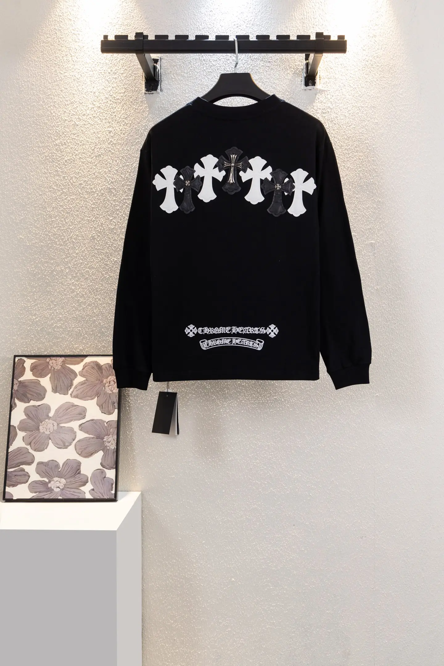 Cross Patch Embroidered Cotton Sweatshirt D14812235 — view 2