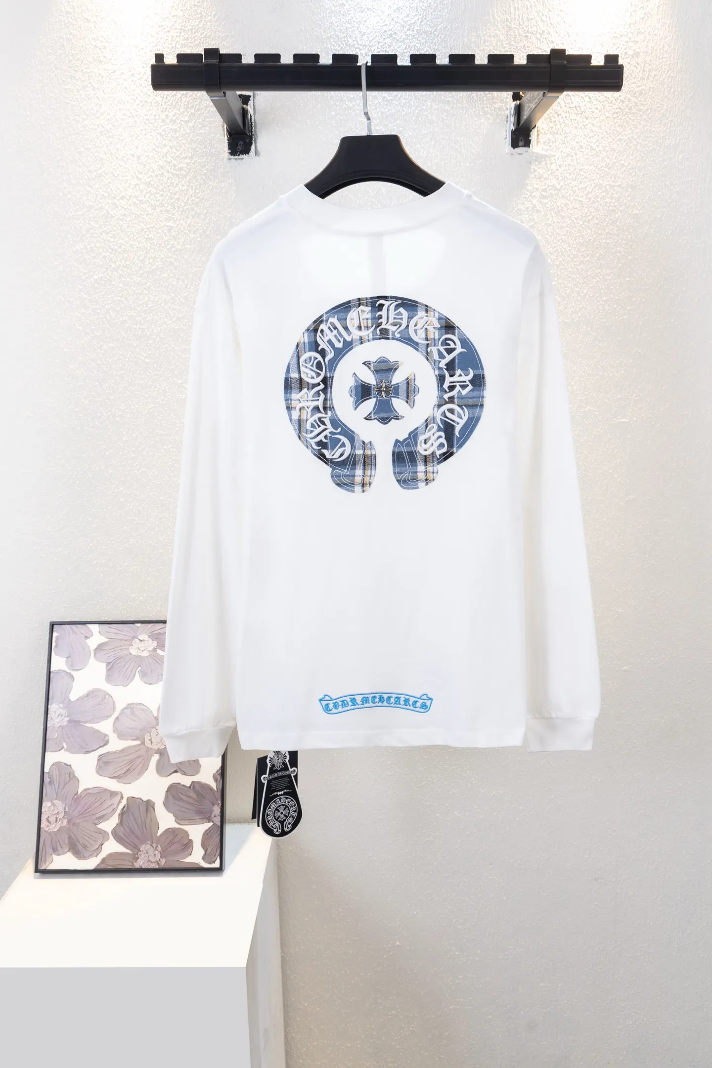 Logo-Embroidered Cotton Long-Sleeve T-Shirt D14812191 — view 2