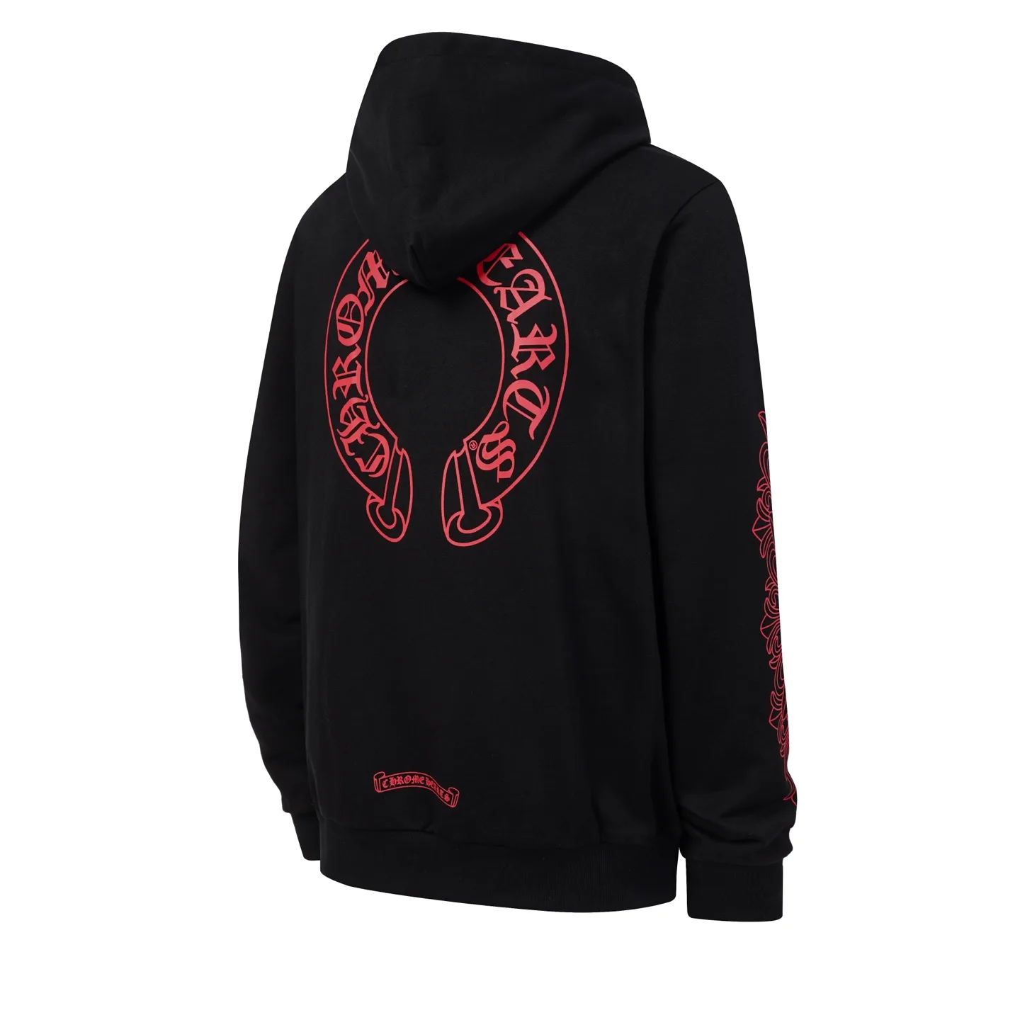 Horseshoe Logo Print Cotton-Blend Hoodie D15021243 — view 3