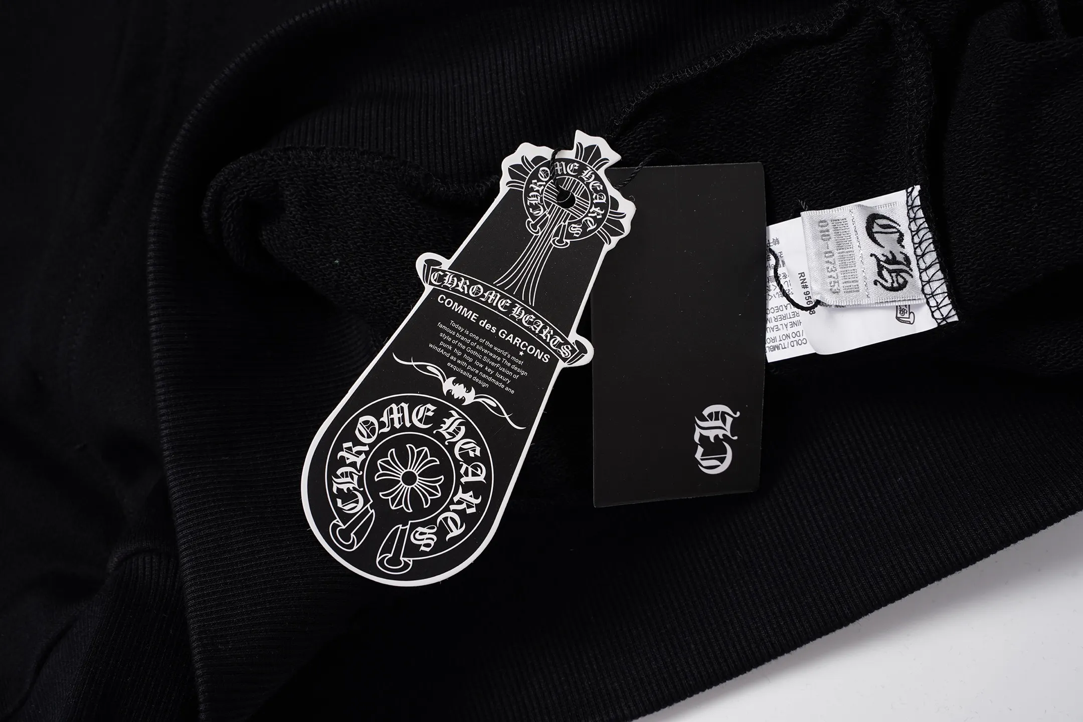 Horseshoe Logo Print Cotton-Blend Hoodie D15021243 — view 16
