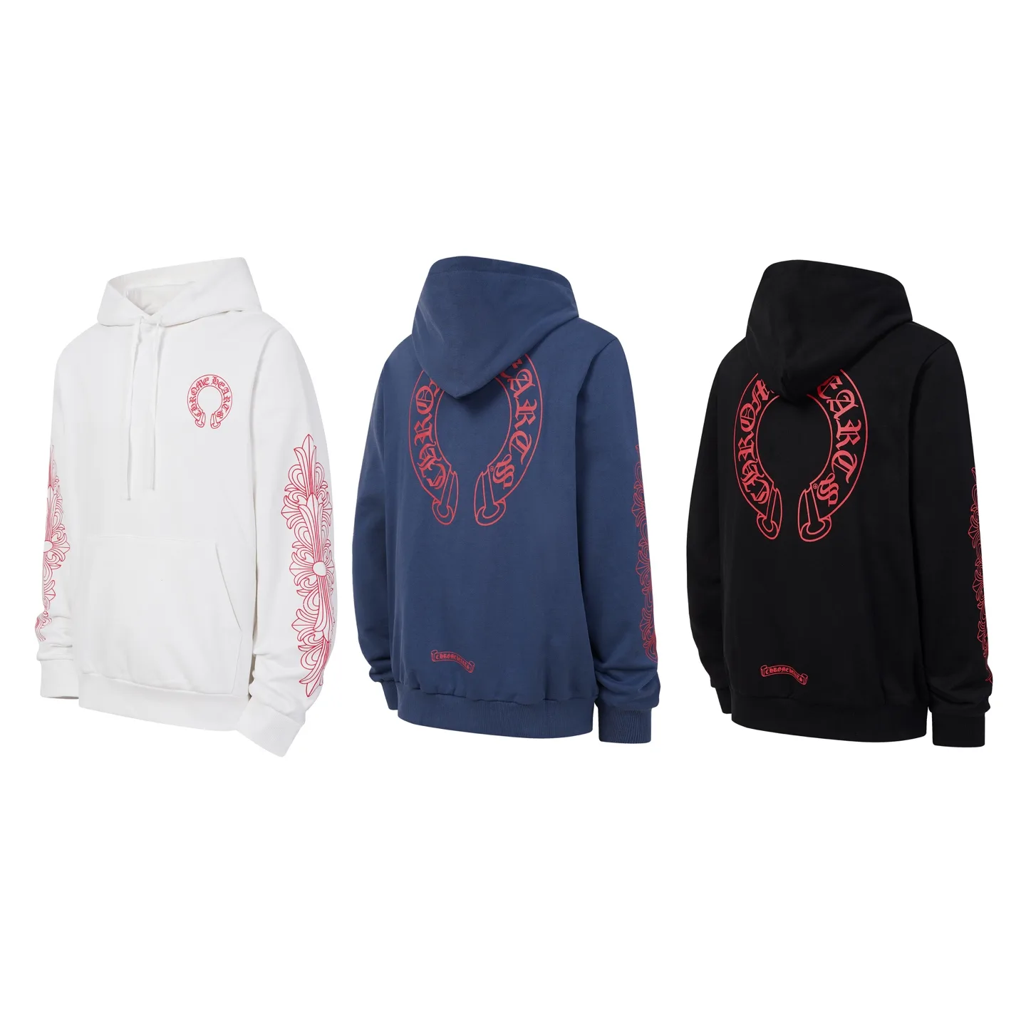 Horseshoe Logo Print Cotton-Blend Hoodie D15021245