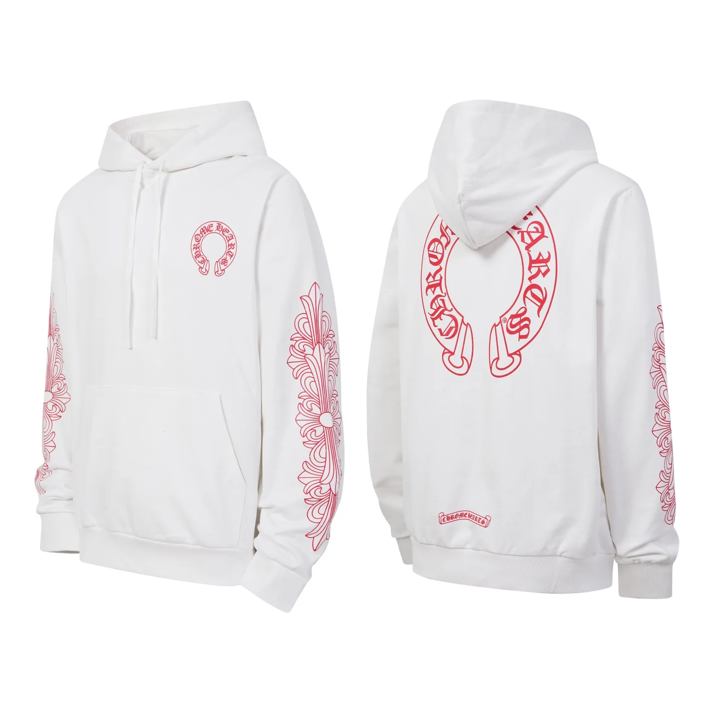 Horseshoe Logo Print Cotton-Blend Hoodie D15021245 — view 2