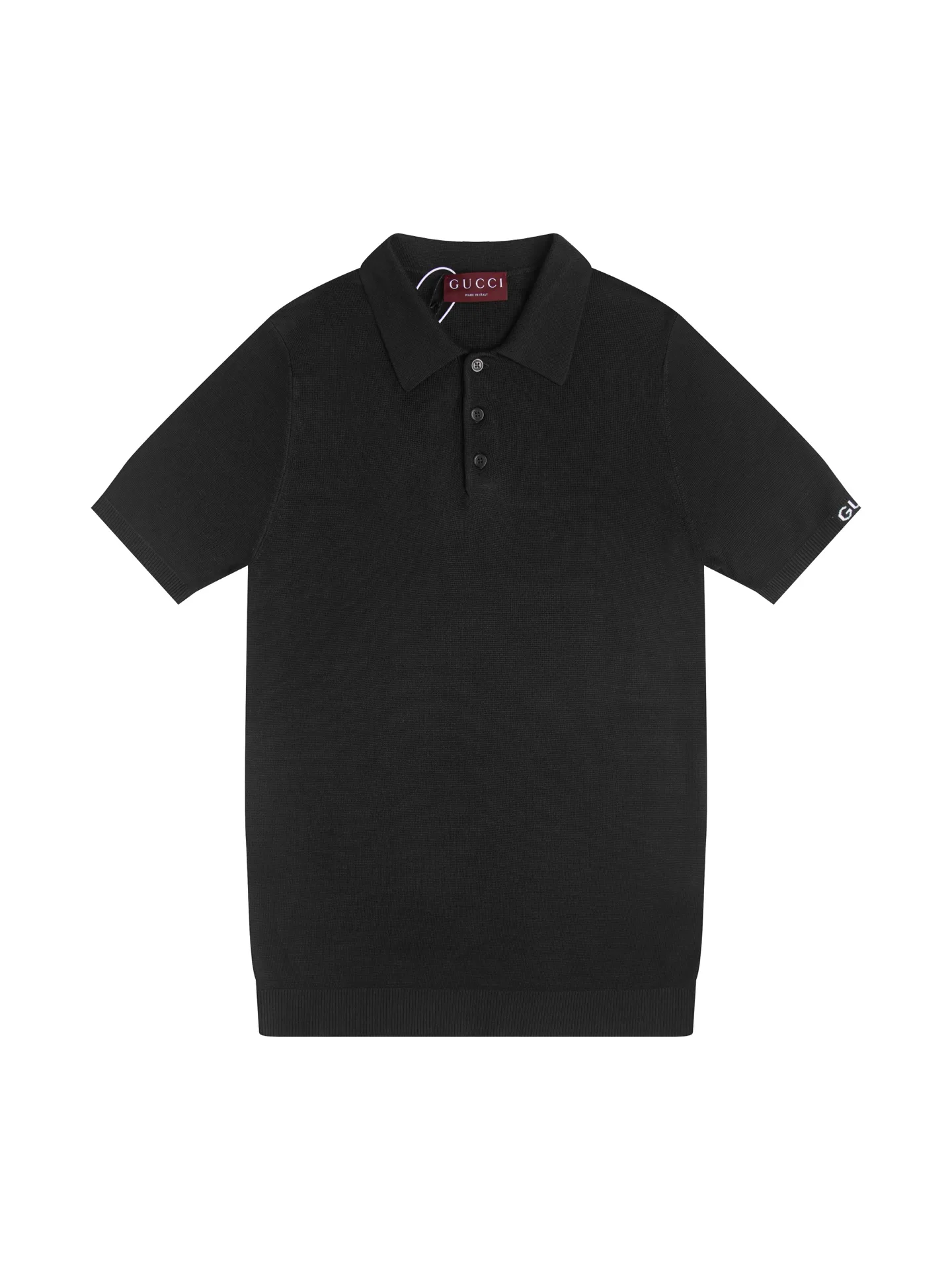 Logo-Embroidered Wool-Blend Knit Polo Shirt D15015832