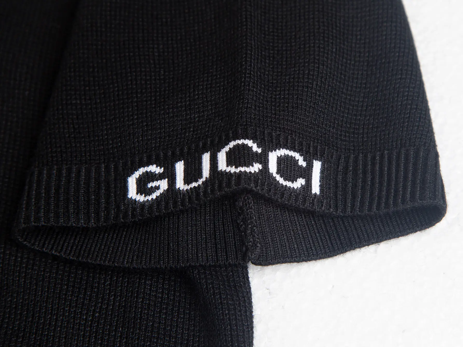 Logo-Embroidered Wool-Blend Knit Polo Shirt D15015832 — view 5