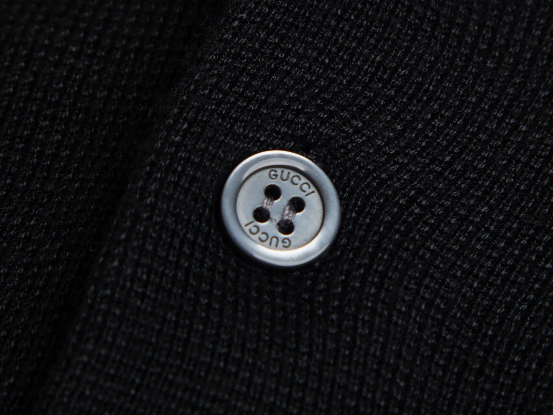 Logo-Embroidered Wool-Blend Knit Polo Shirt D15015832 — view 7