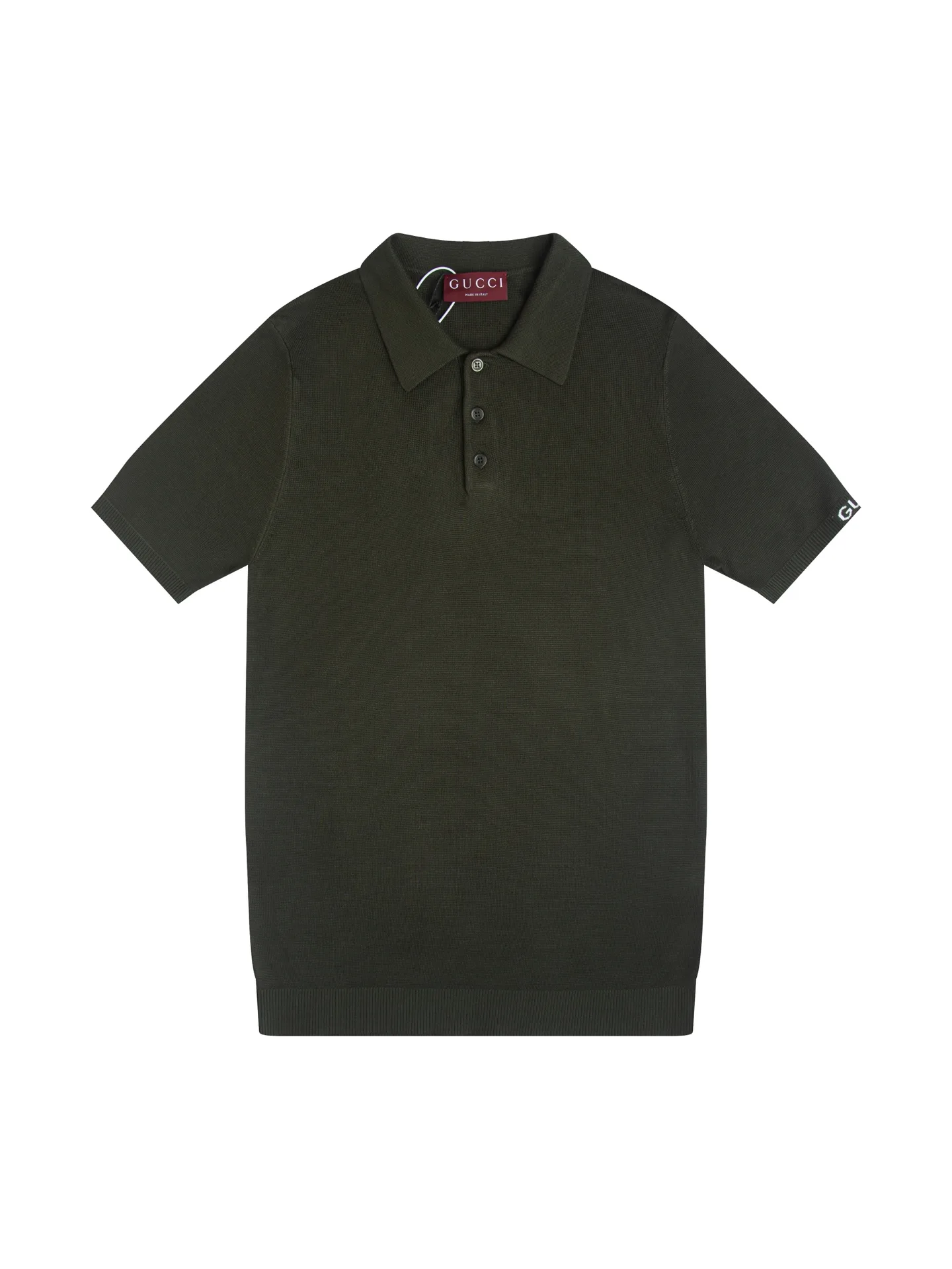 Logo-Embroidered Wool-Blend Knit Polo Shirt D15015831