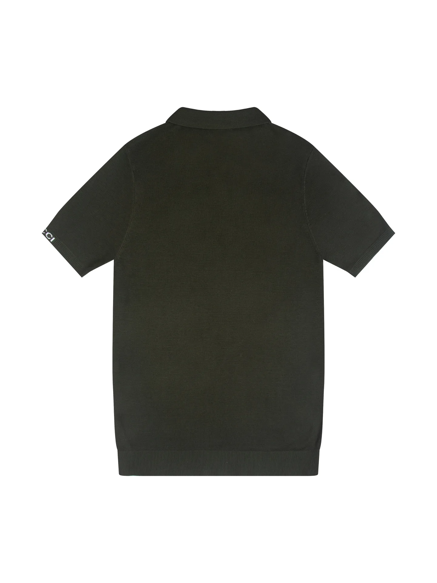 Logo-Embroidered Wool-Blend Knit Polo Shirt D15015831 — view 2