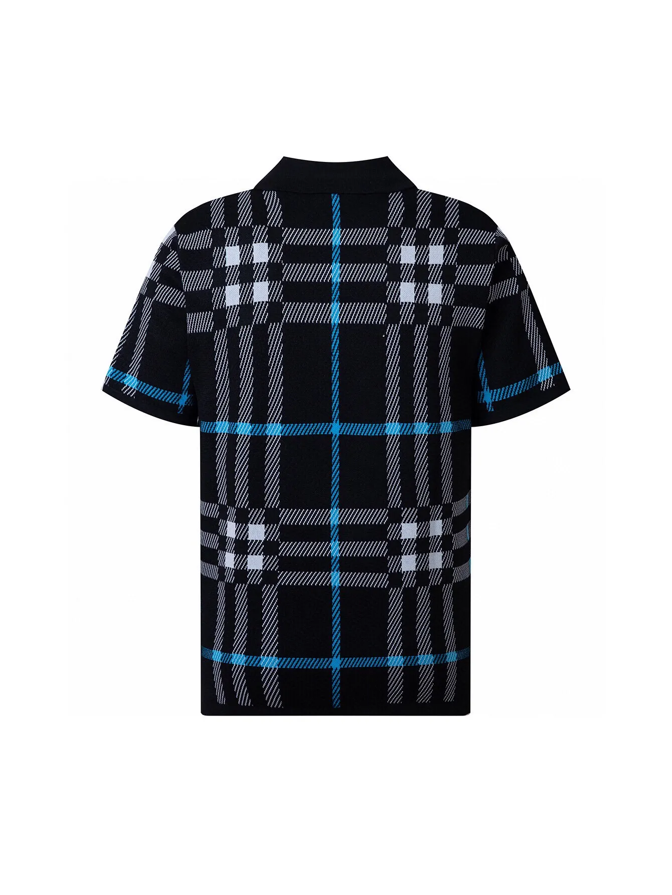 Check Wool Knit Polo Shirt D15015946 — view 2