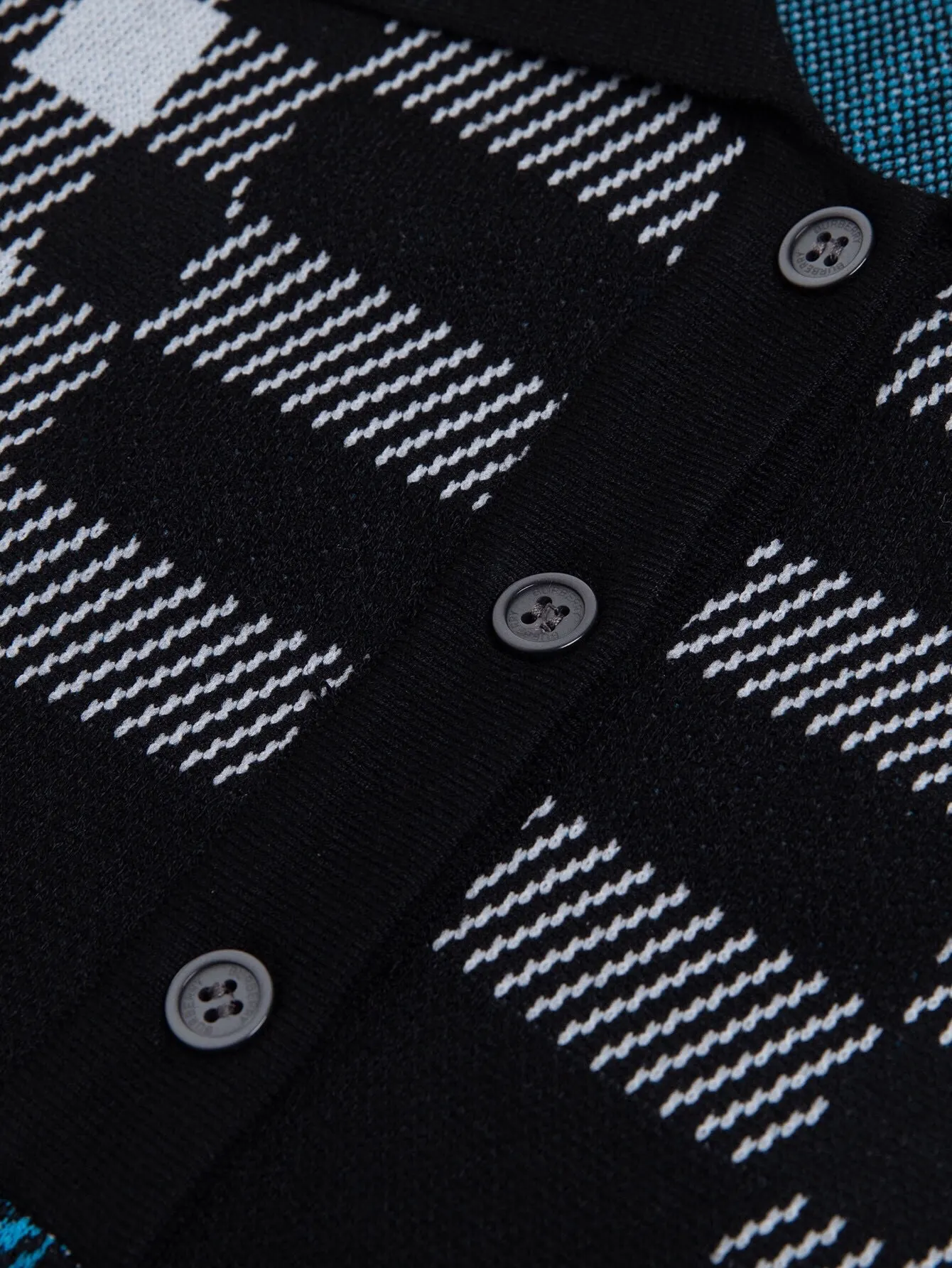 Check Wool Knit Polo Shirt D15015946 — view 4