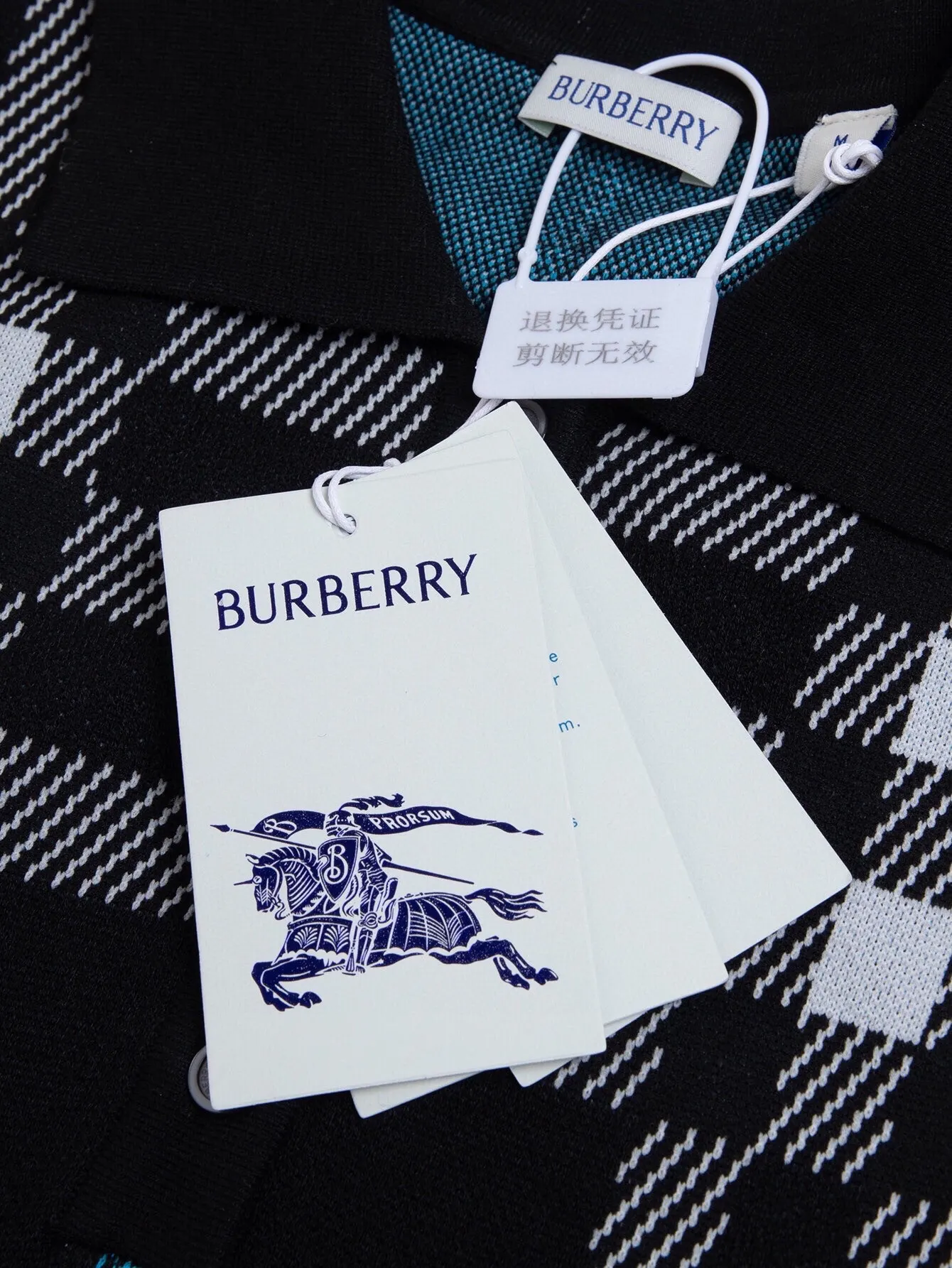 Check Wool Knit Polo Shirt D15015946 — view 5