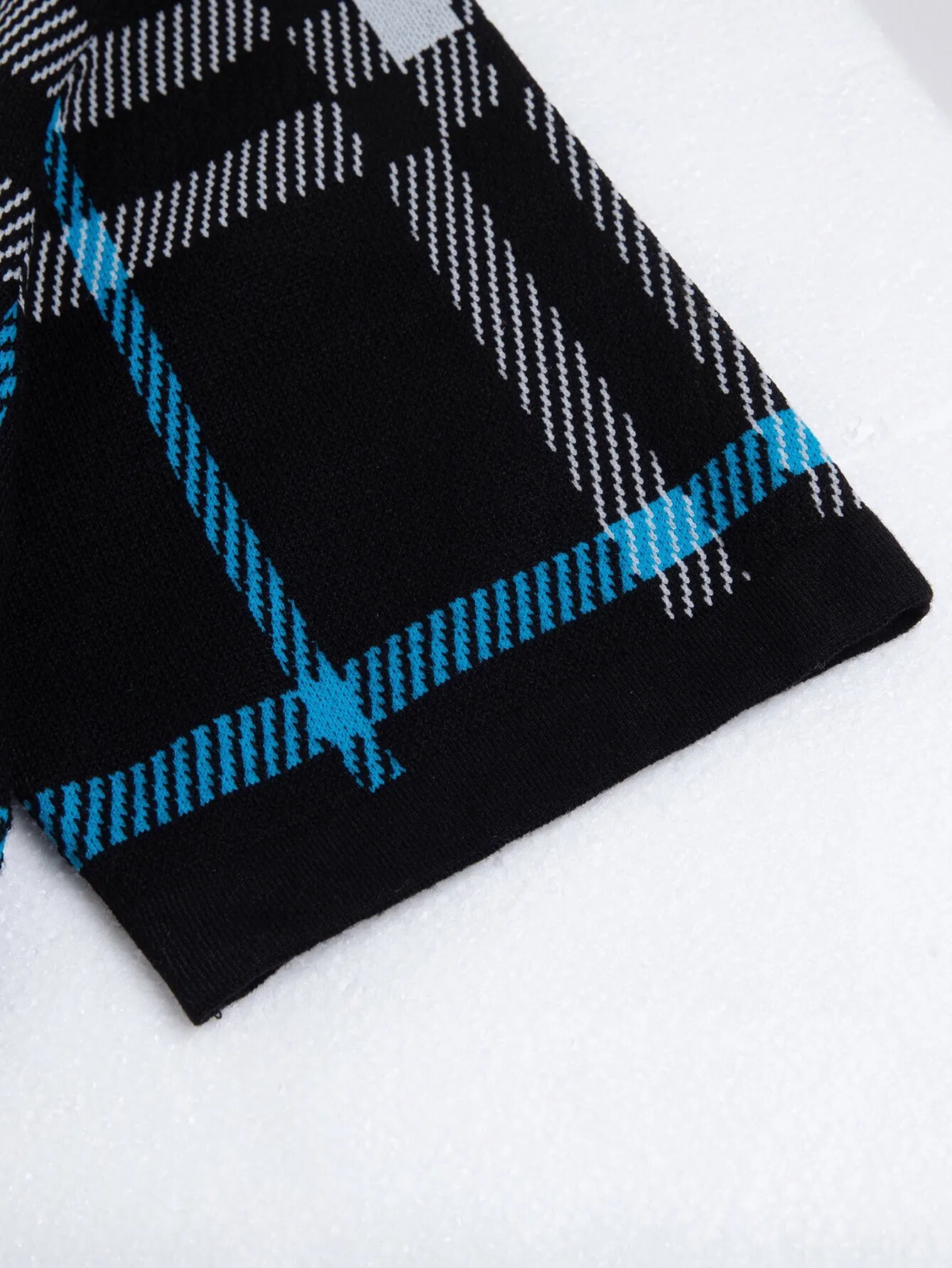 Check Wool Knit Polo Shirt D15015946 — view 7