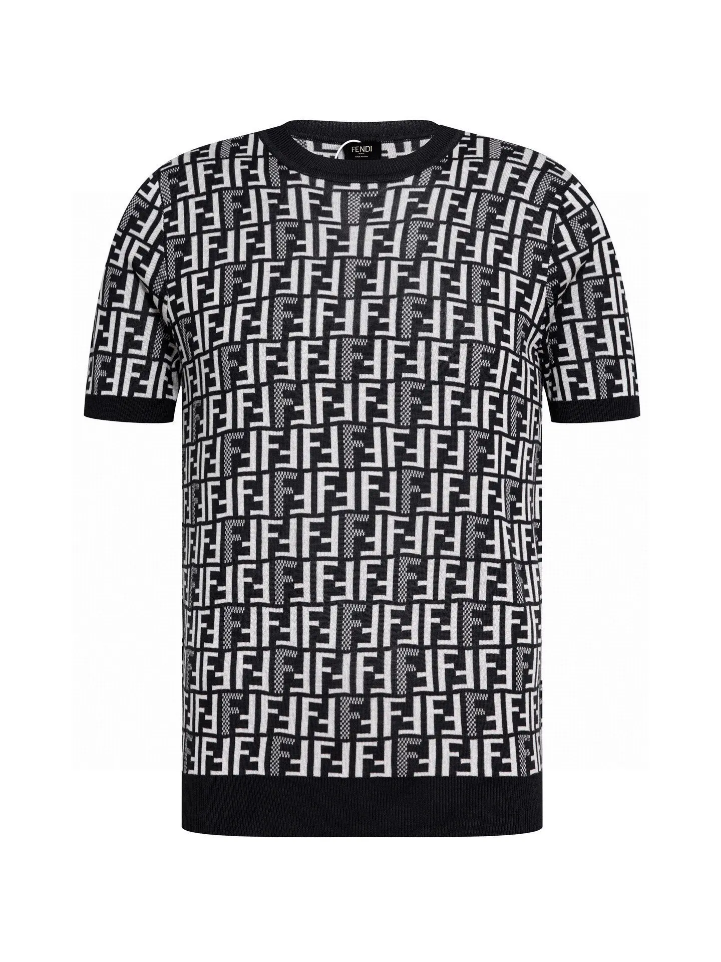 FF Monogram Jacquard Knit T-Shirt D15016106