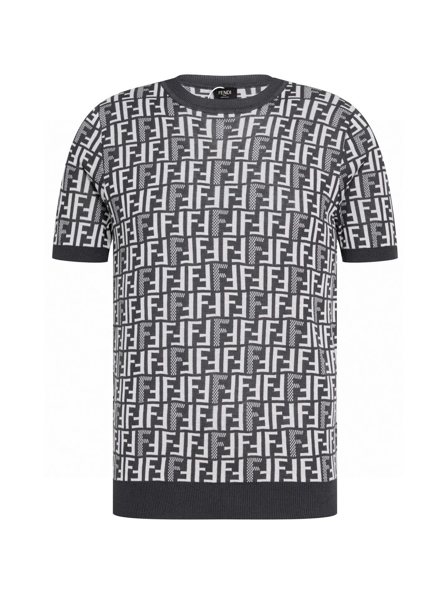 FF Monogram Jacquard Knit T-Shirt D15016107