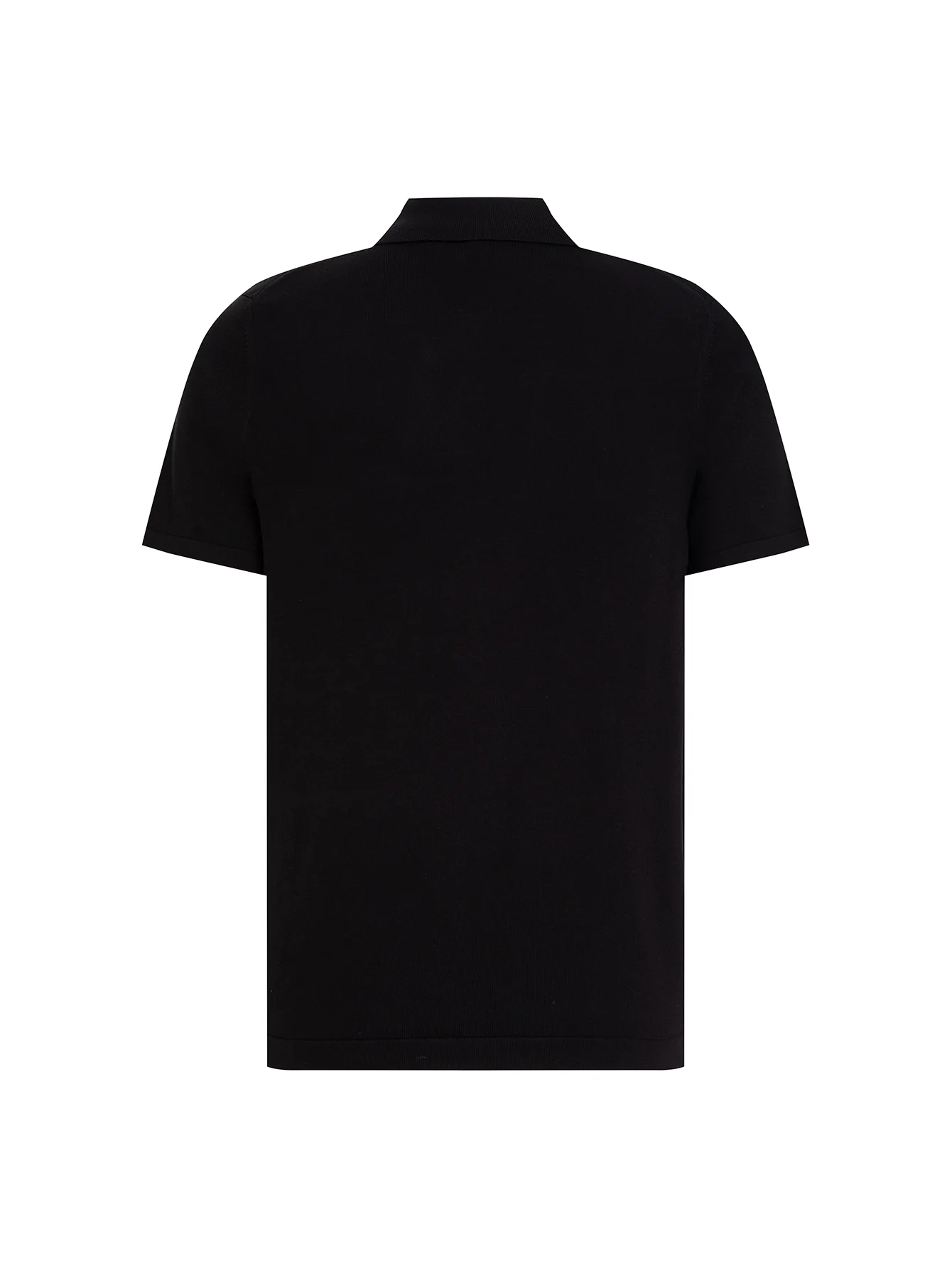 Logo-Embroidered Wool Knit Polo Shirt D15016114 — view 2