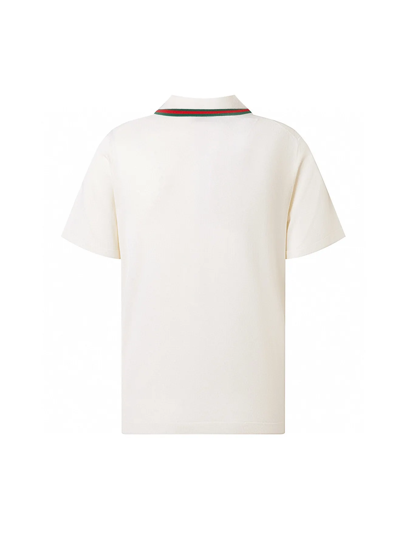 Web-Stripe Trim Wool Polo Shirt D15015929 — view 2