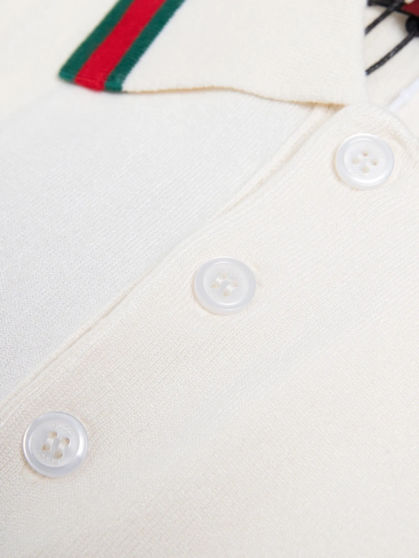 Web-Stripe Trim Wool Polo Shirt D15015929 — view 4