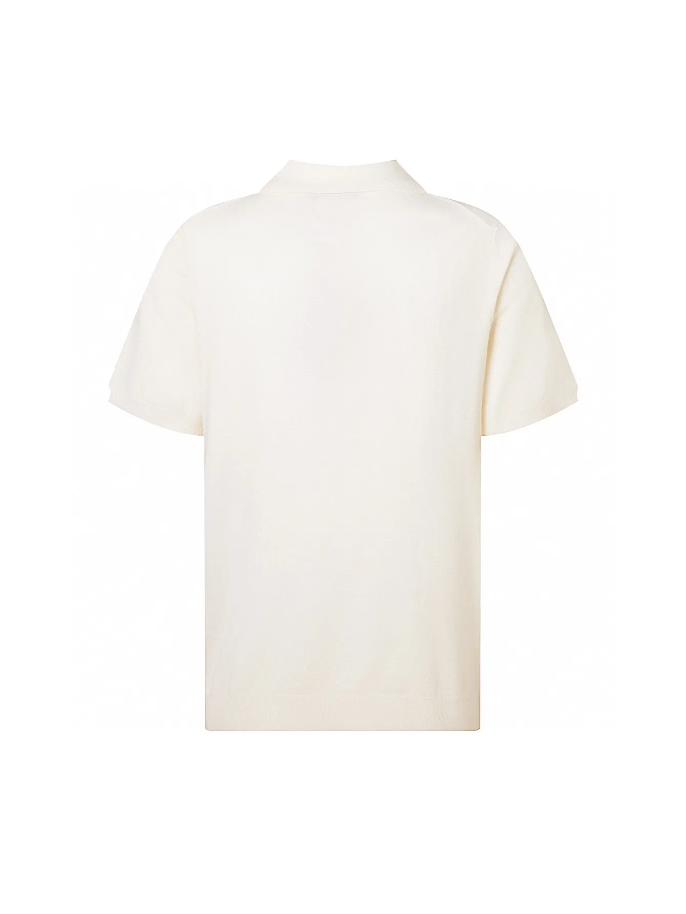 Logo-Embroidered Wool Knit Polo Shirt D15015776 — view 2