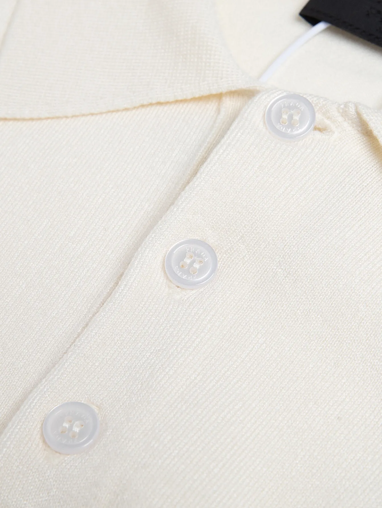 Logo-Embroidered Wool Knit Polo Shirt D15015776 — view 5