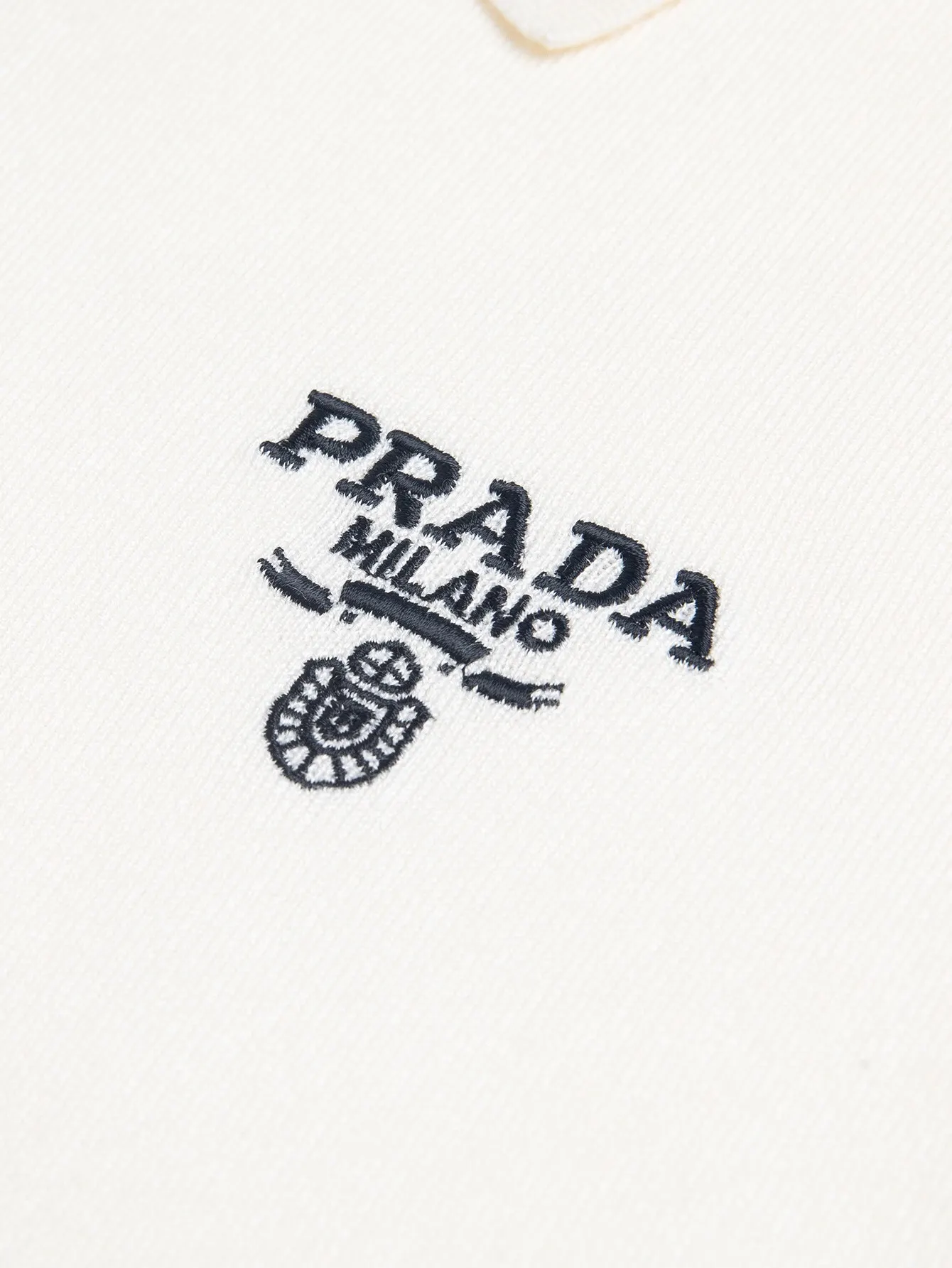 Logo-Embroidered Wool Knit Polo Shirt D15015776 — view 6