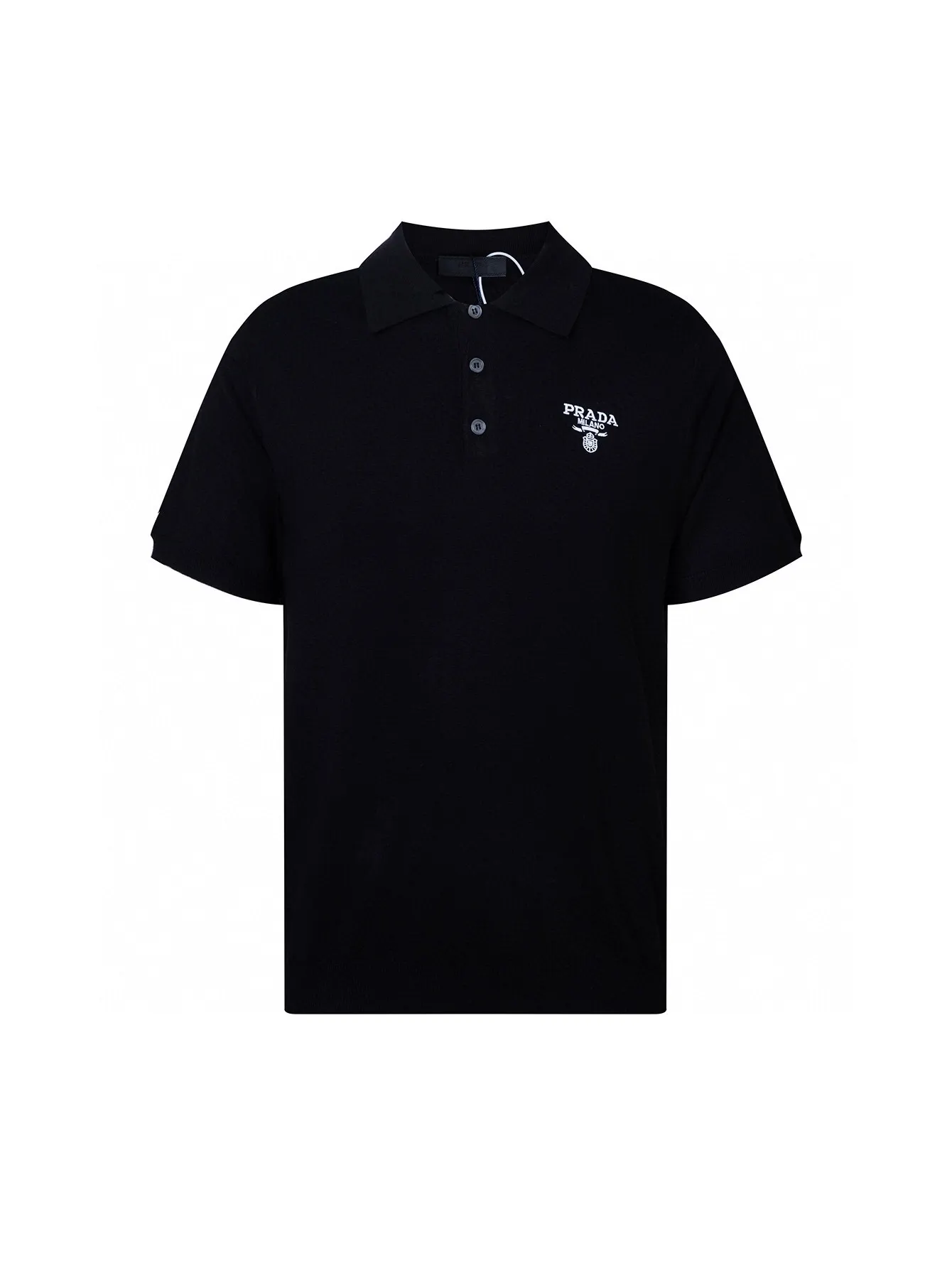 Logo-Embroidered Wool Knit Polo Shirt D15015775