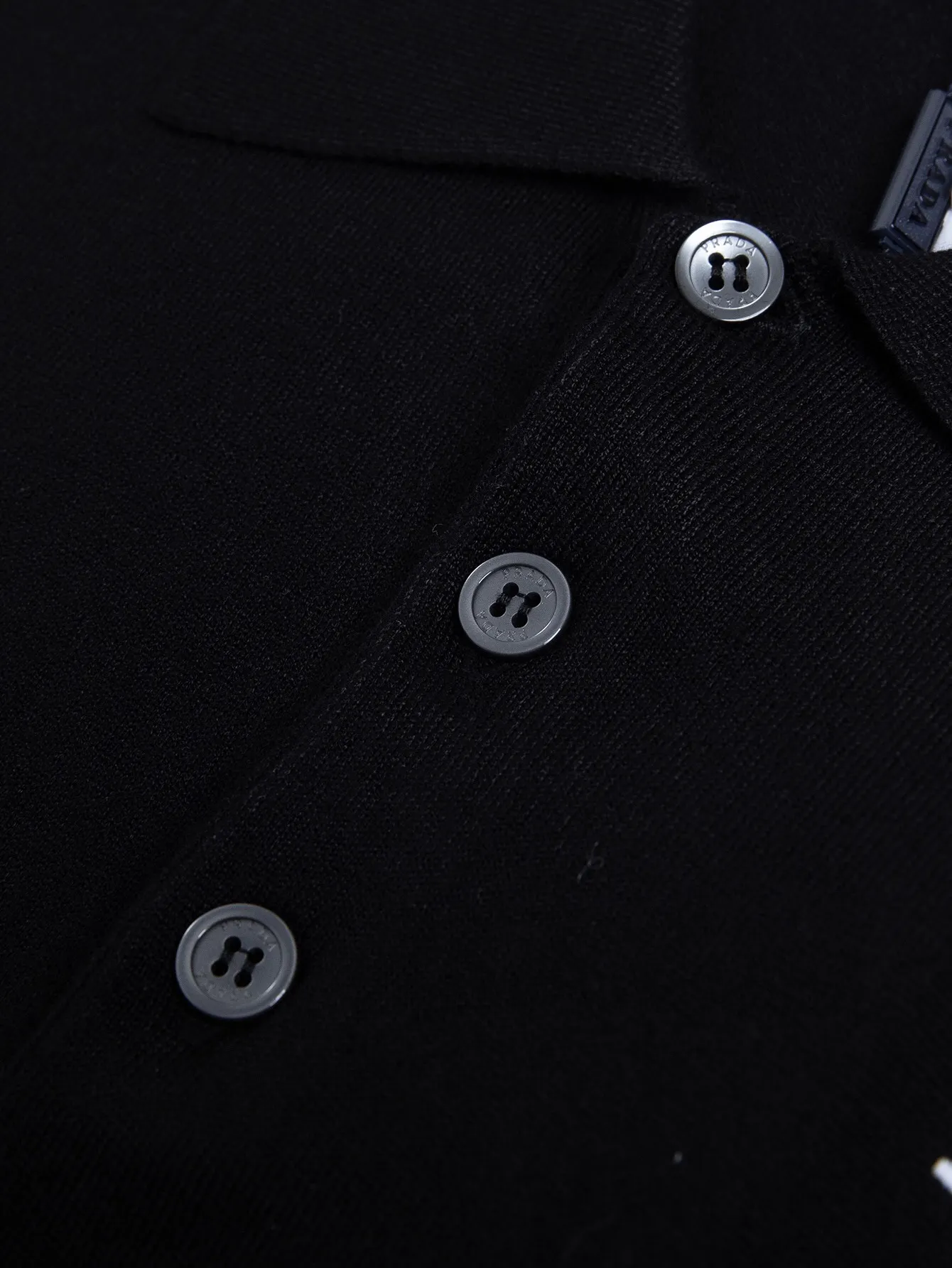 Logo-Embroidered Wool Knit Polo Shirt D15015775 — view 4