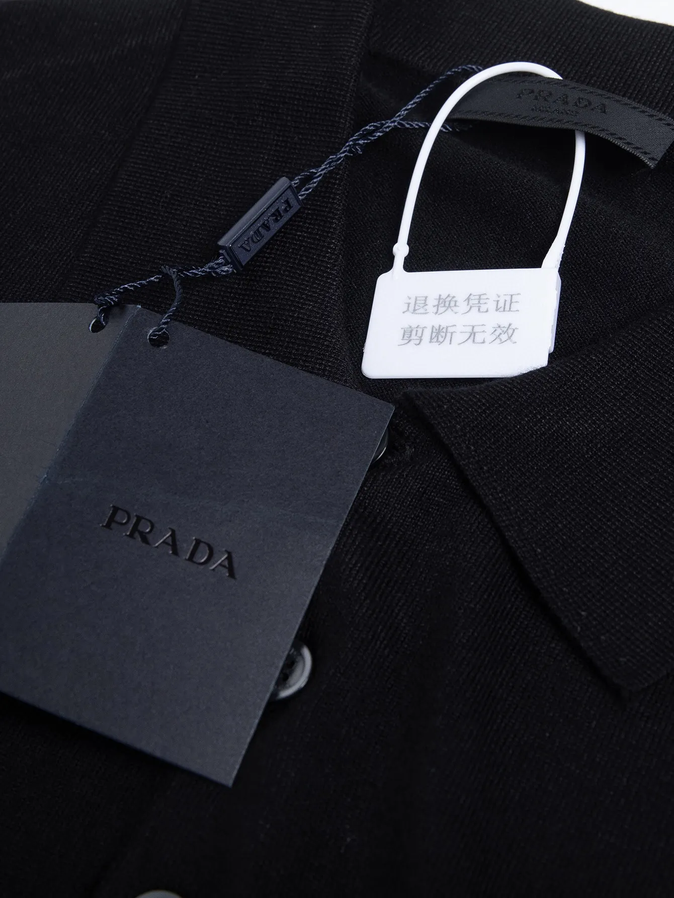 Logo-Embroidered Wool Knit Polo Shirt D15015775 — view 5