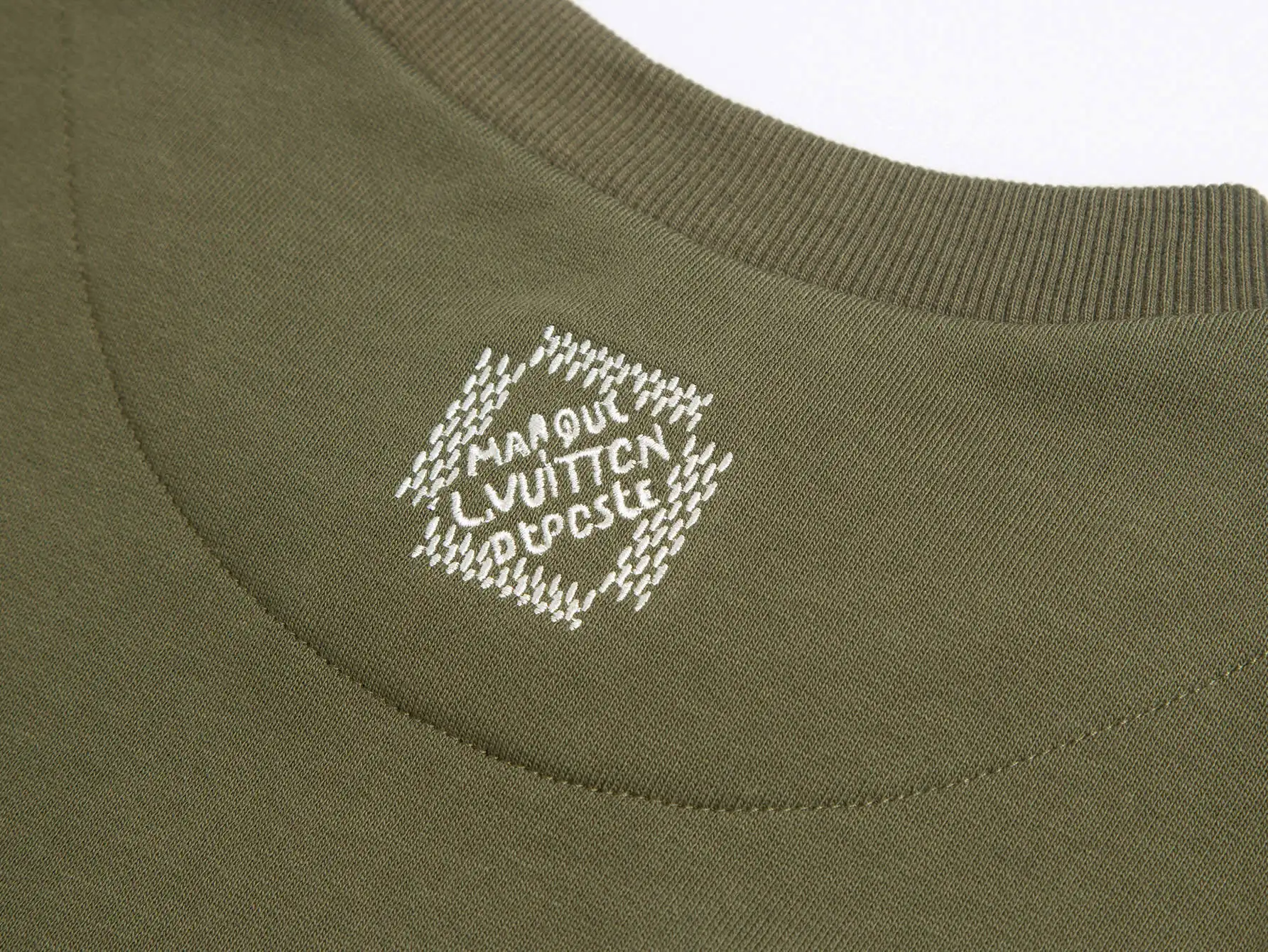 Embroidered Patch Crew-Neck Sweatshirt D15016098 — view 7