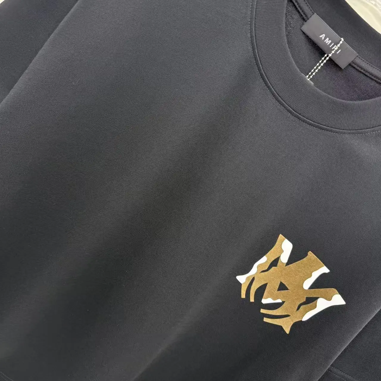 Logo Flocked Cotton T-Shirt D15013940 — view 5
