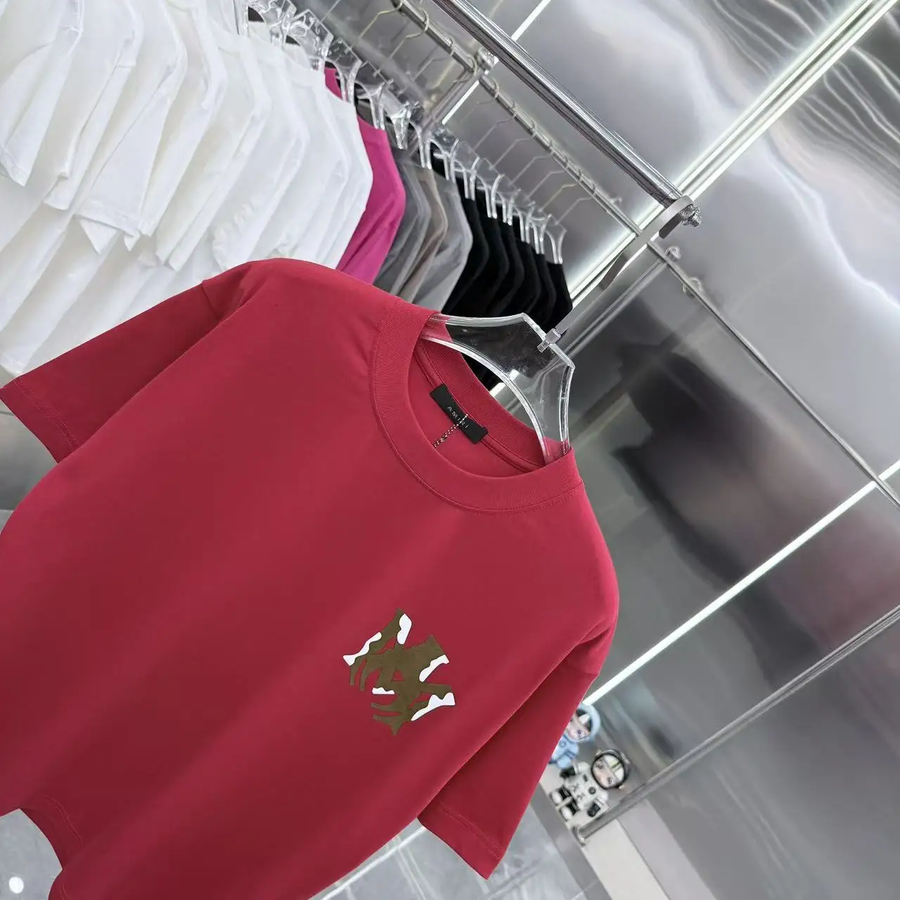 Logo Flocked Cotton-Jersey T-Shirt D15013941 — view 3