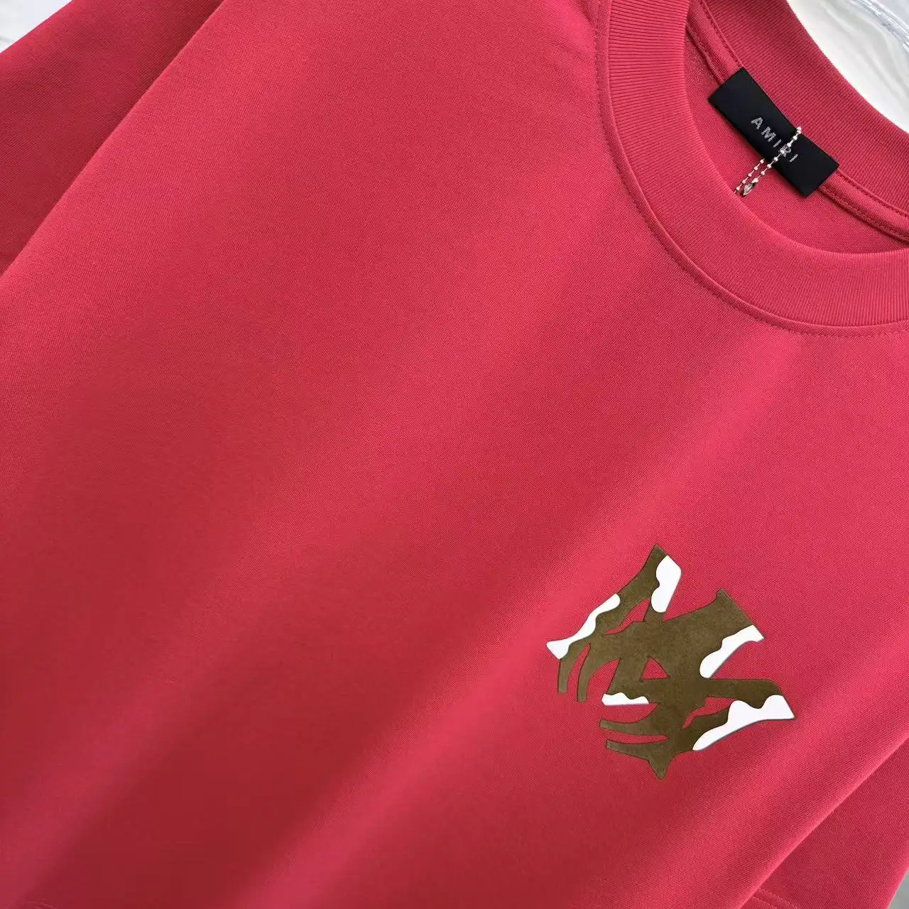 Logo Flocked Cotton-Jersey T-Shirt D15013941 — view 5