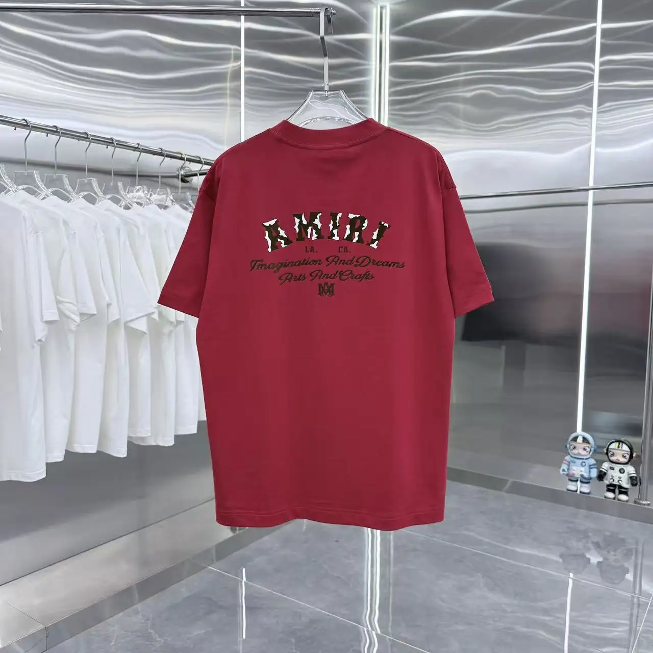 Logo Flocked Cotton-Jersey T-Shirt D15013941 — view 7