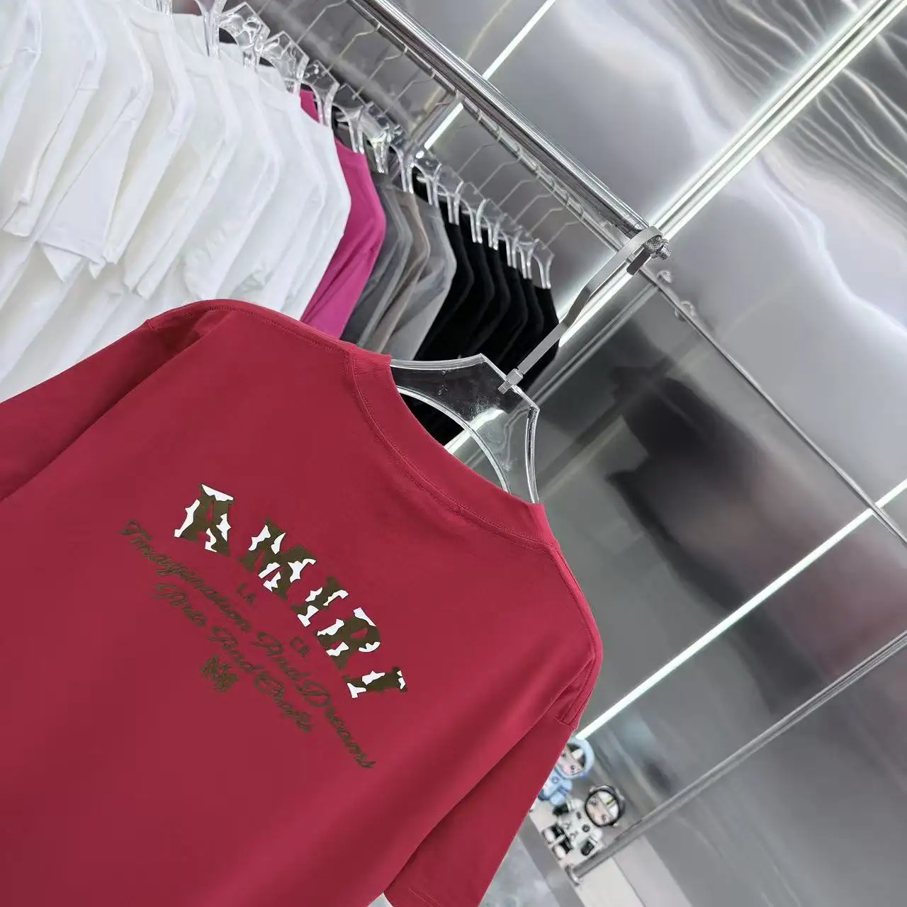 Logo Flocked Cotton-Jersey T-Shirt D15013941 — view 8