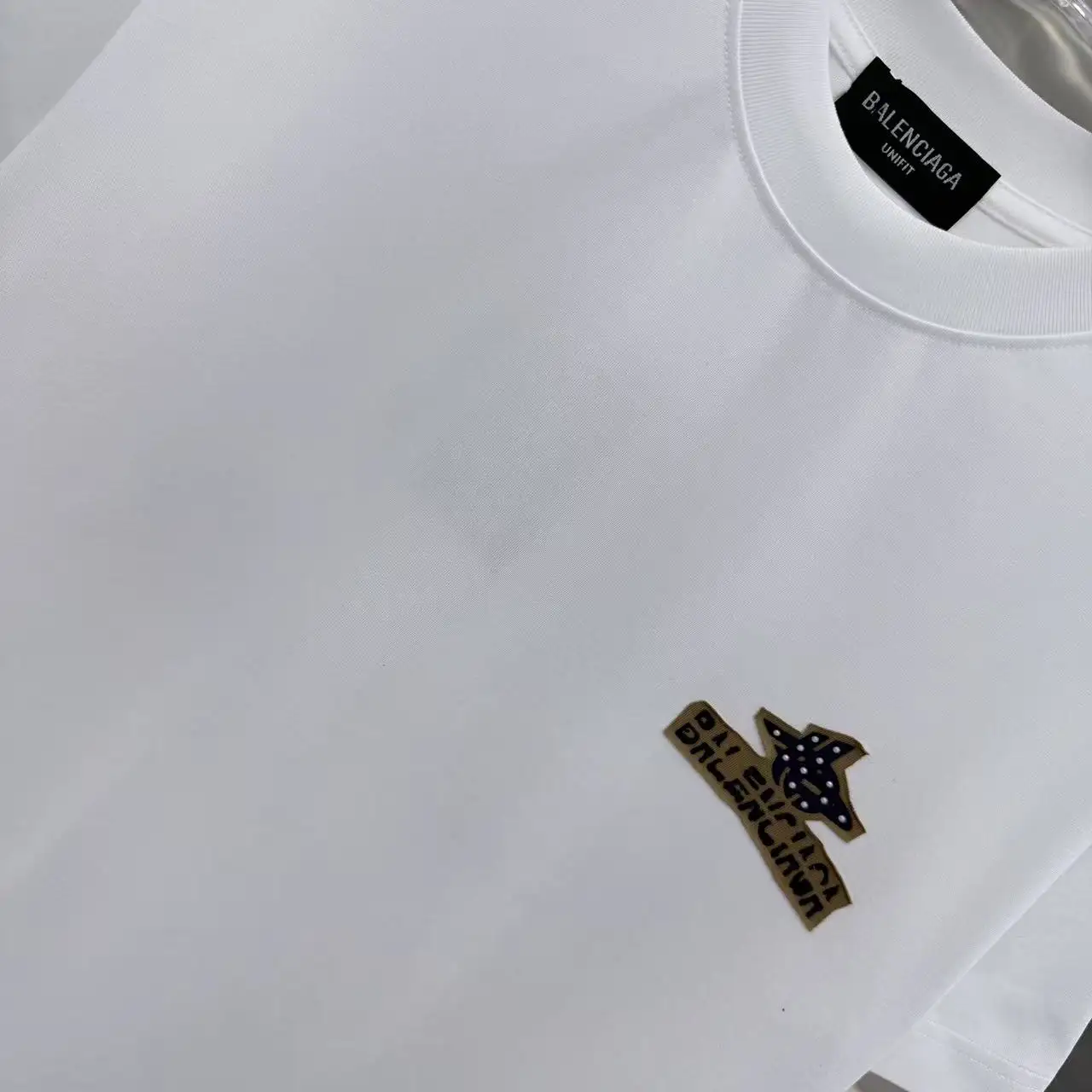 Embellished Logo Patch Cotton T-Shirt D15013956 — view 5
