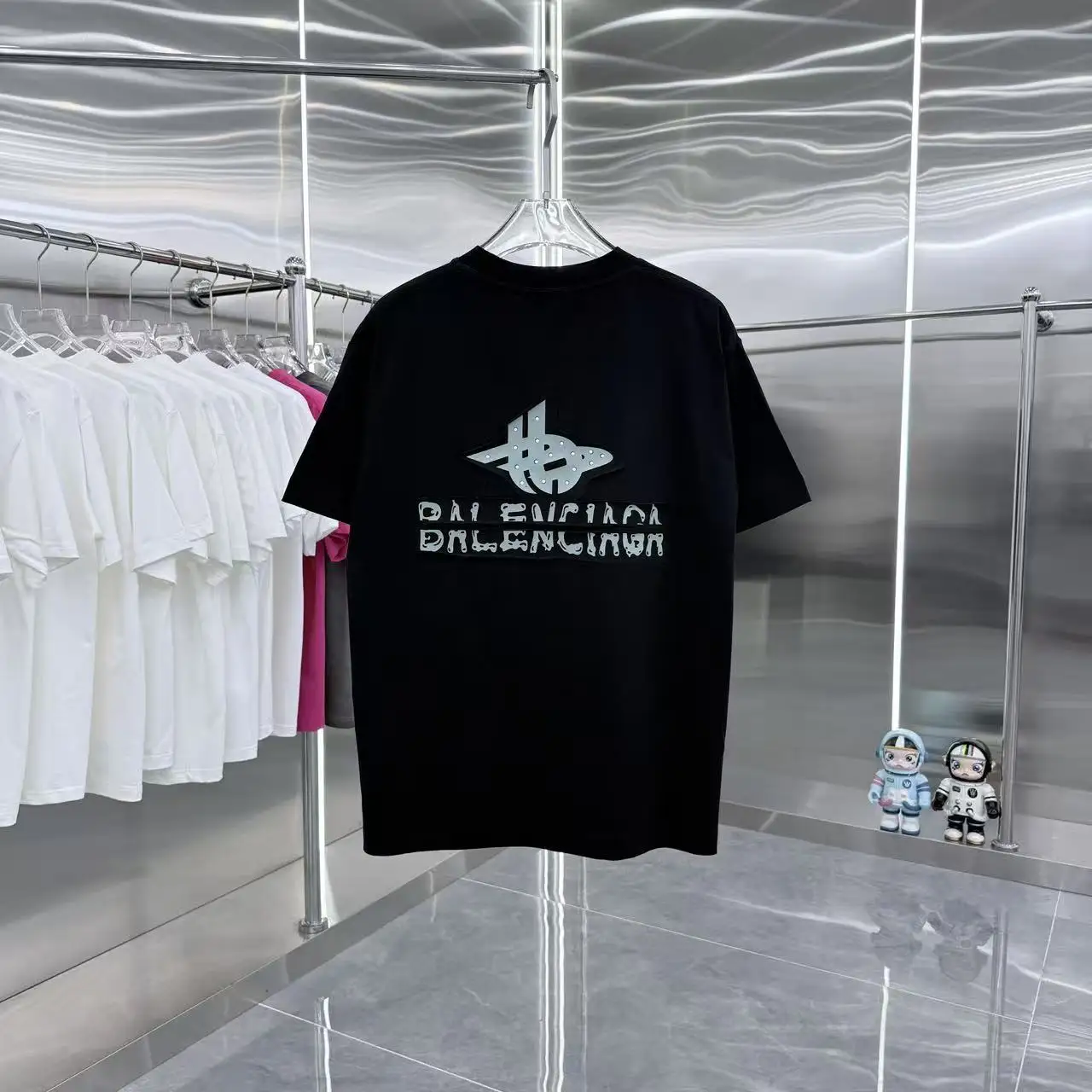 Logo Embellished Oversized T-Shirt D15013953 — view 7