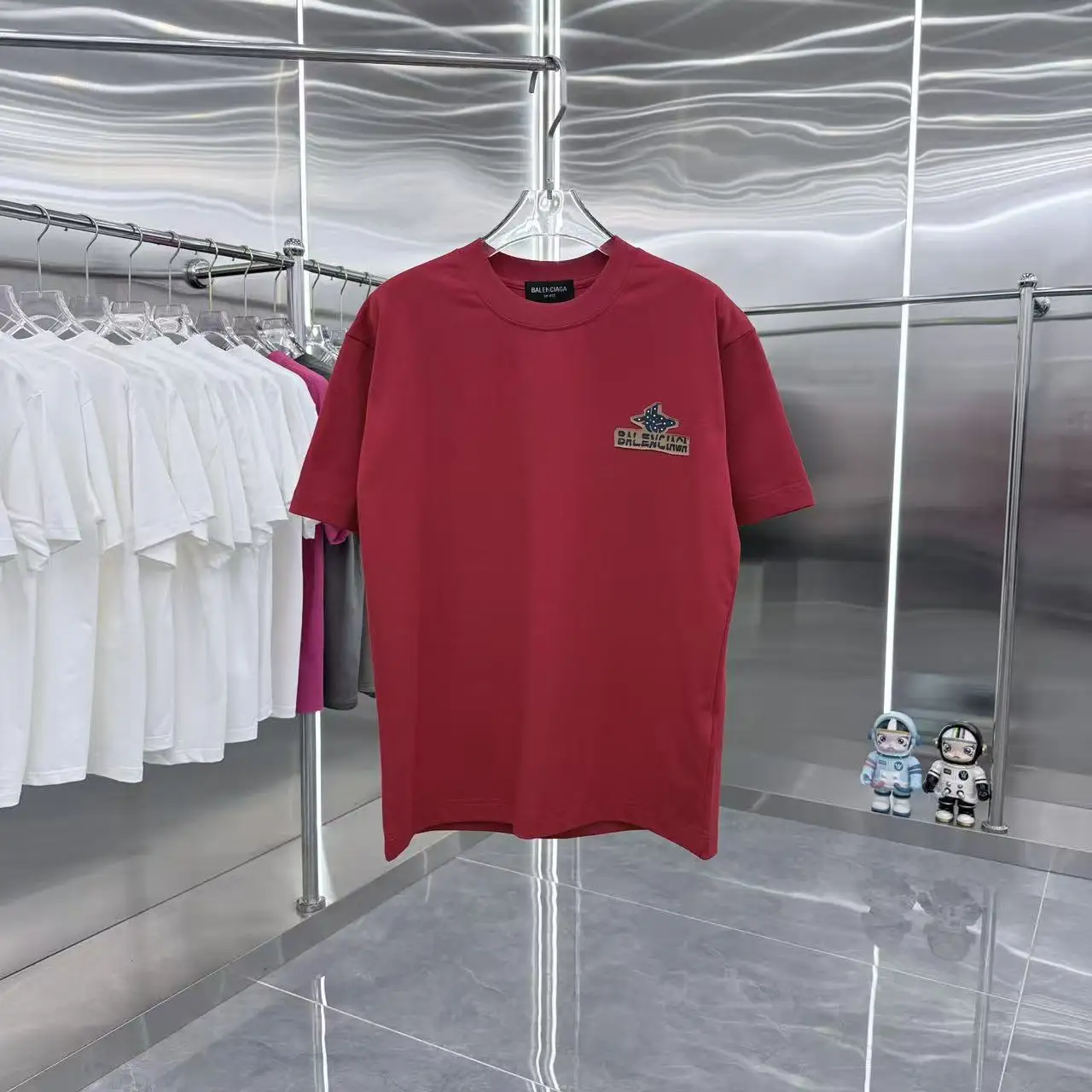 Logo Patch Embellished Cotton T-Shirt D15013954