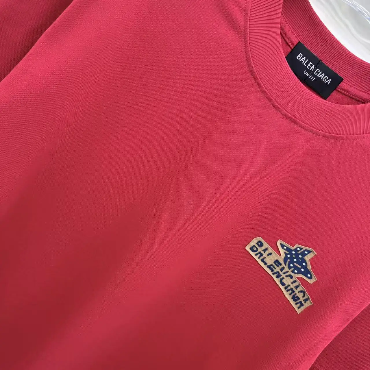 Logo Patch Embellished Cotton T-Shirt D15013954 — view 5
