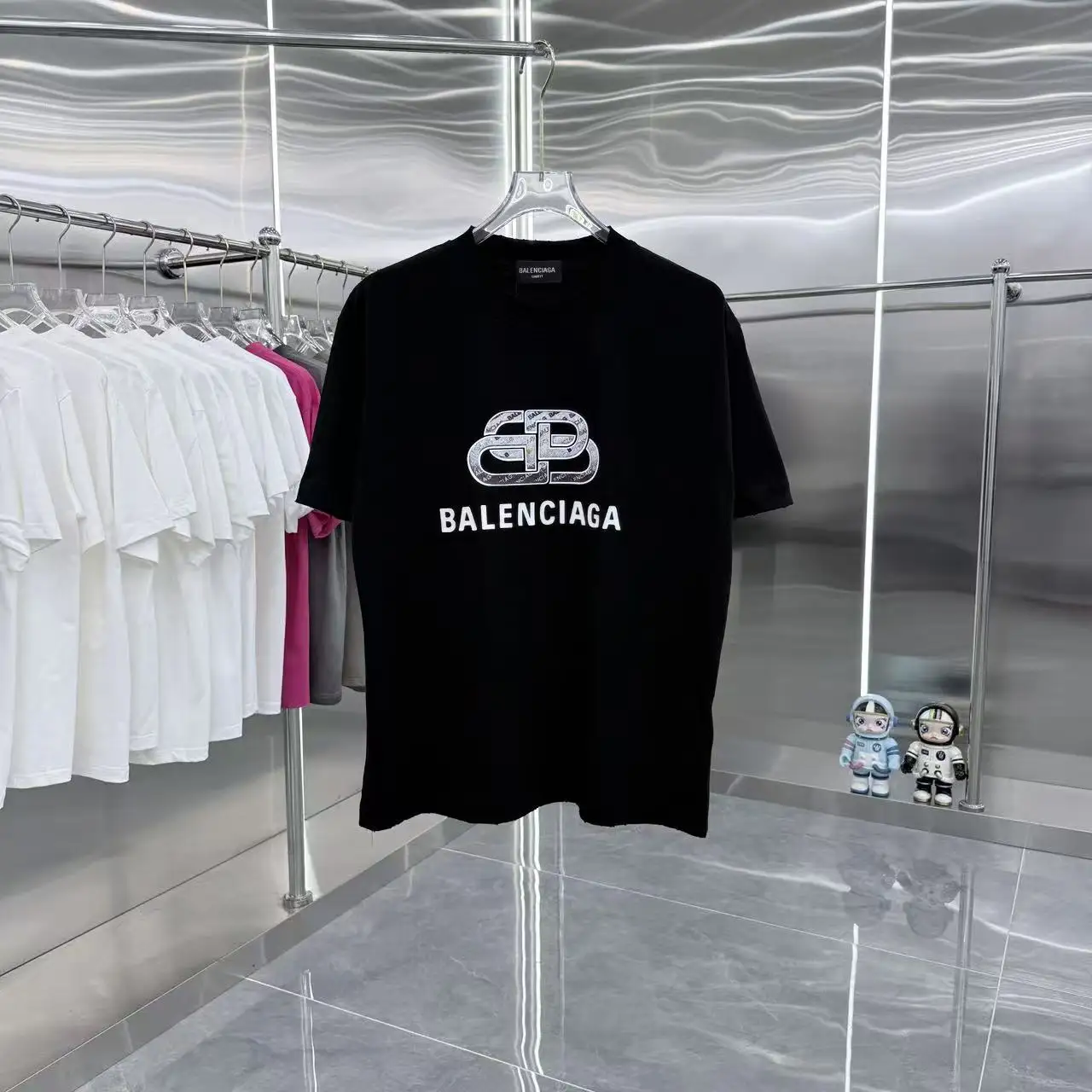 Logo-Print Distressed Cotton T-Shirt D15013949
