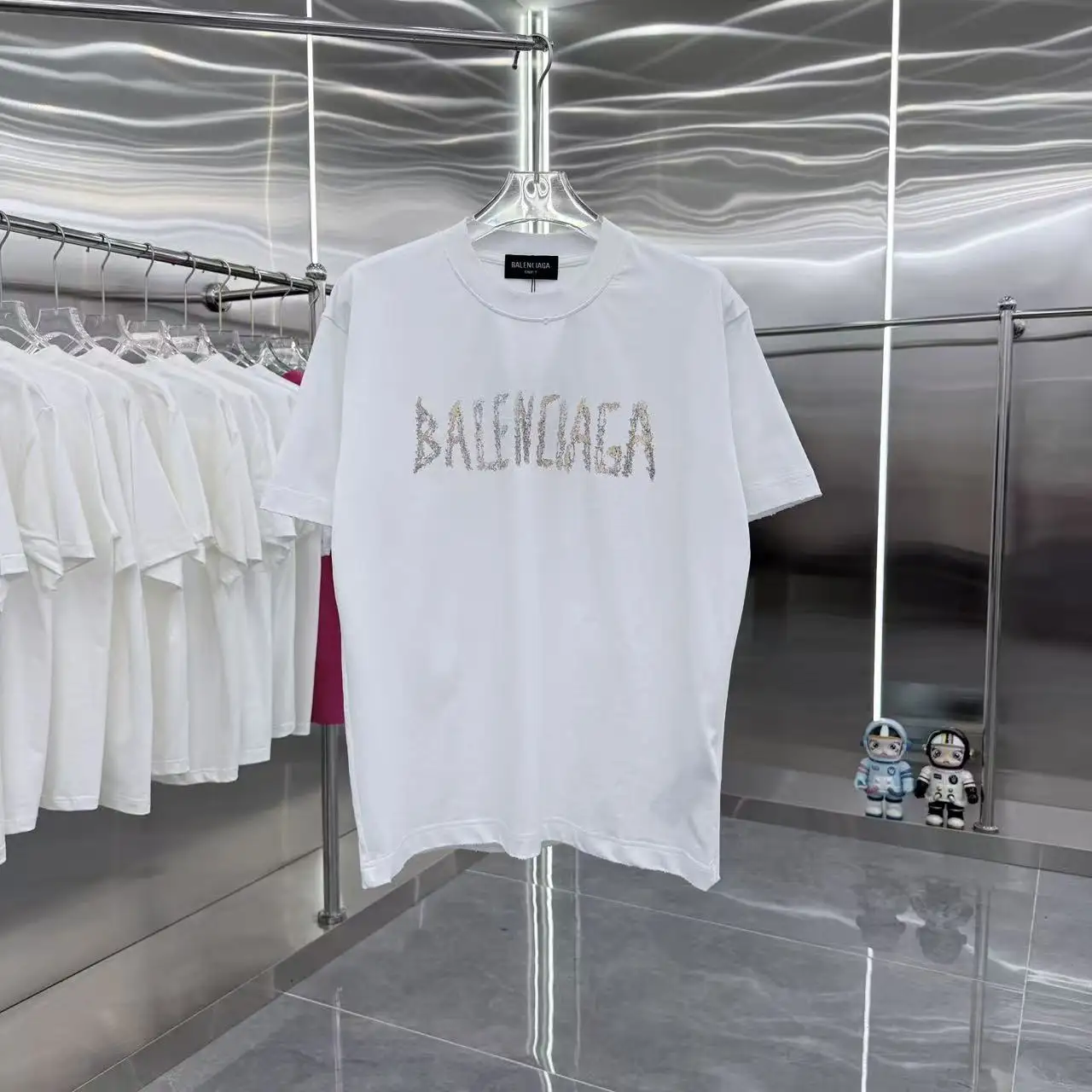 Distressed Logo-Print Cotton T-Shirt D15013928