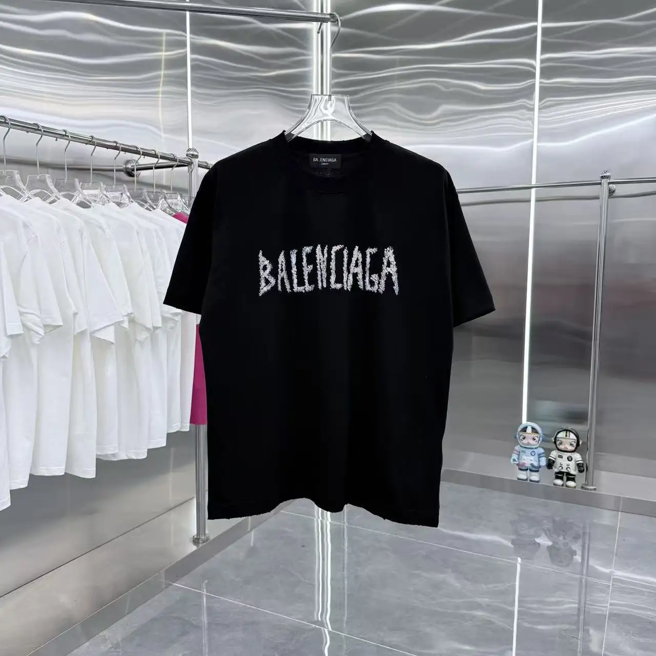 Distressed Logo-Print Cotton T-Shirt D15013927