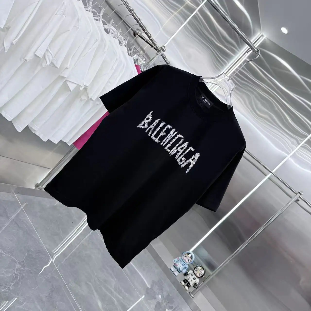 Distressed Logo-Print Cotton T-Shirt D15013927 — view 2